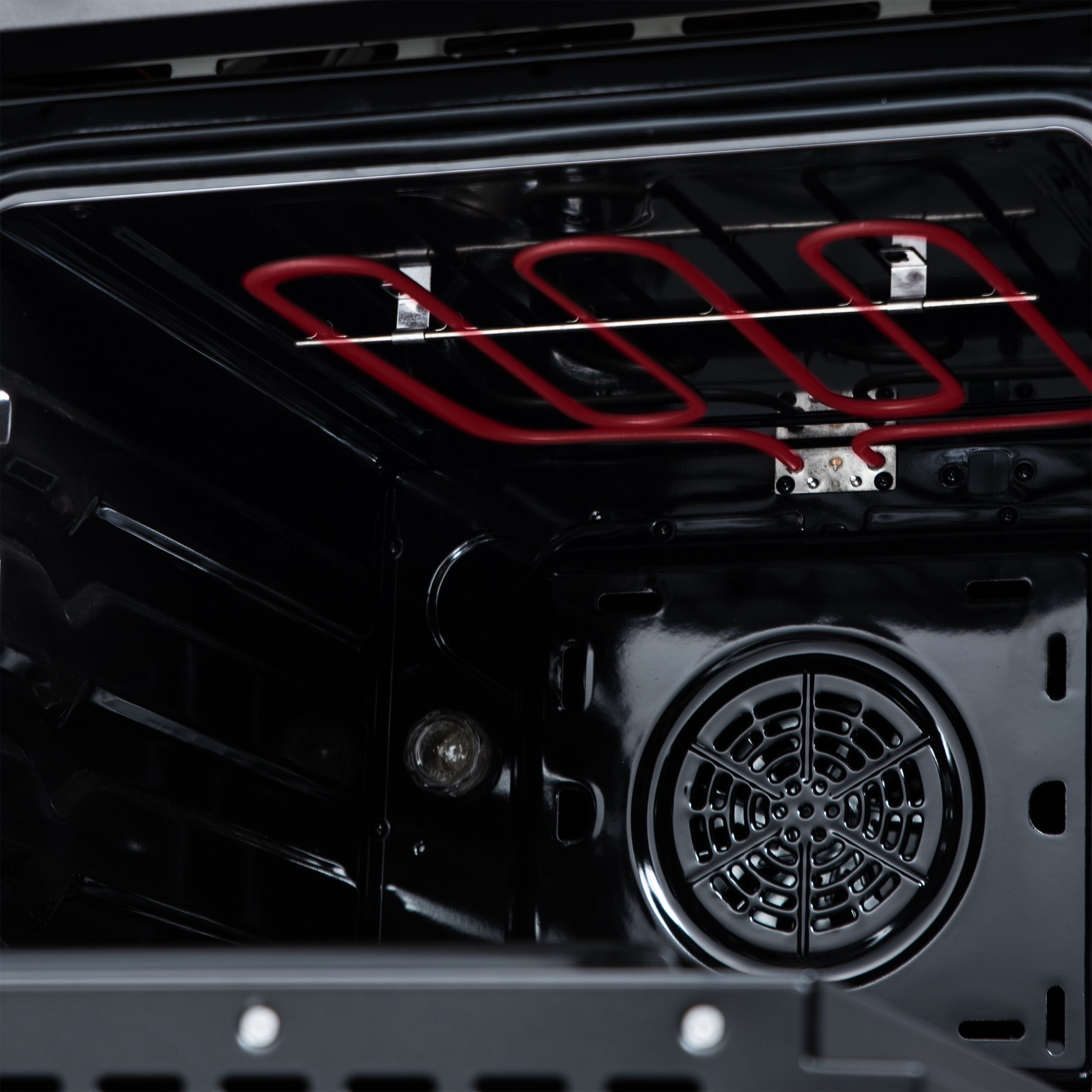 Forno Loiano 24 in. 2.3 cu.ft. Black Electric Range with 4 Burners, Air Fry Kit, Storage Drawer and Antique Brass Accents | FFSEL6069-24BLK