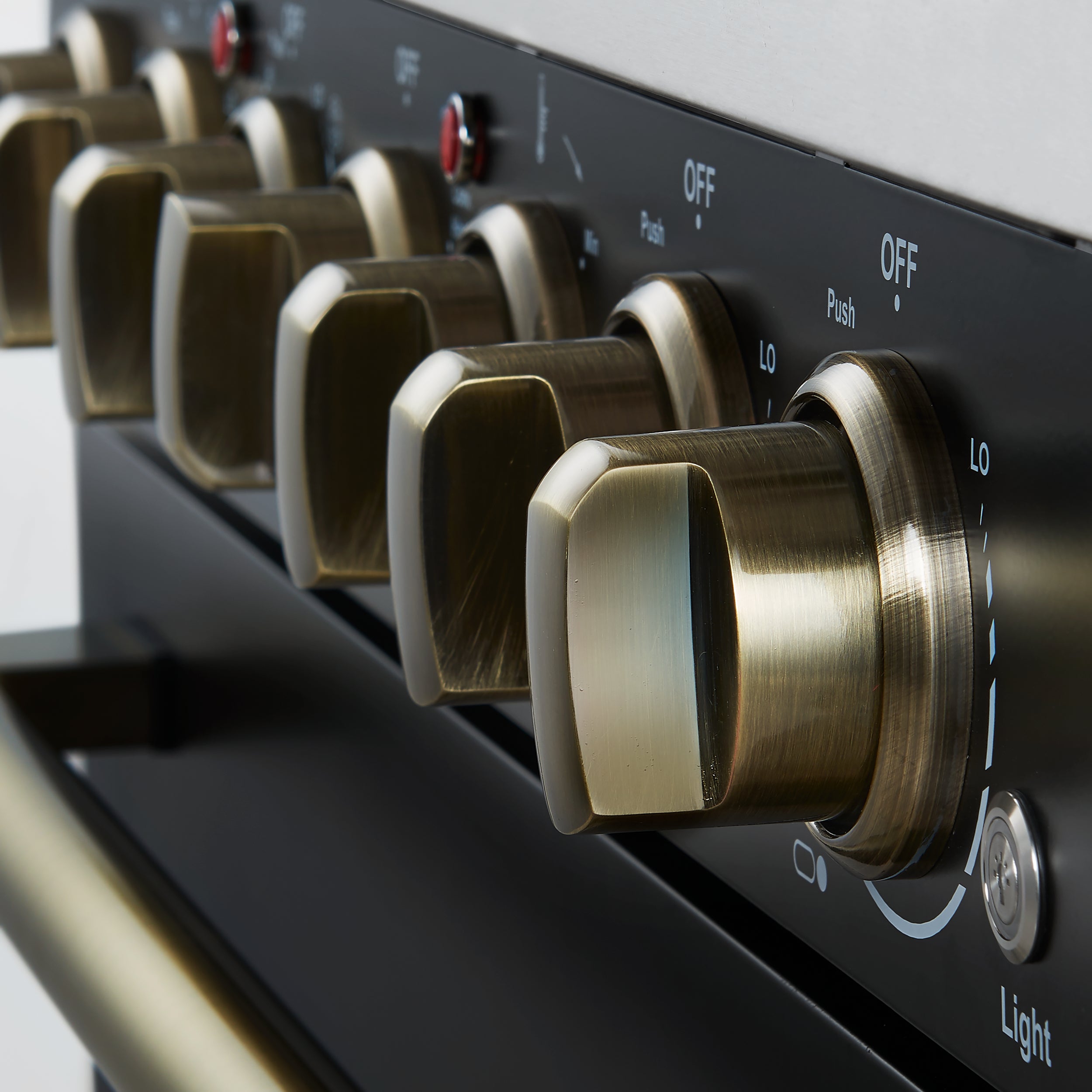 Forno Paolo 30 in. 4.38 cu. ft. Black Electric Range with Antique Brass Accents | FFSEL6011-30BLK