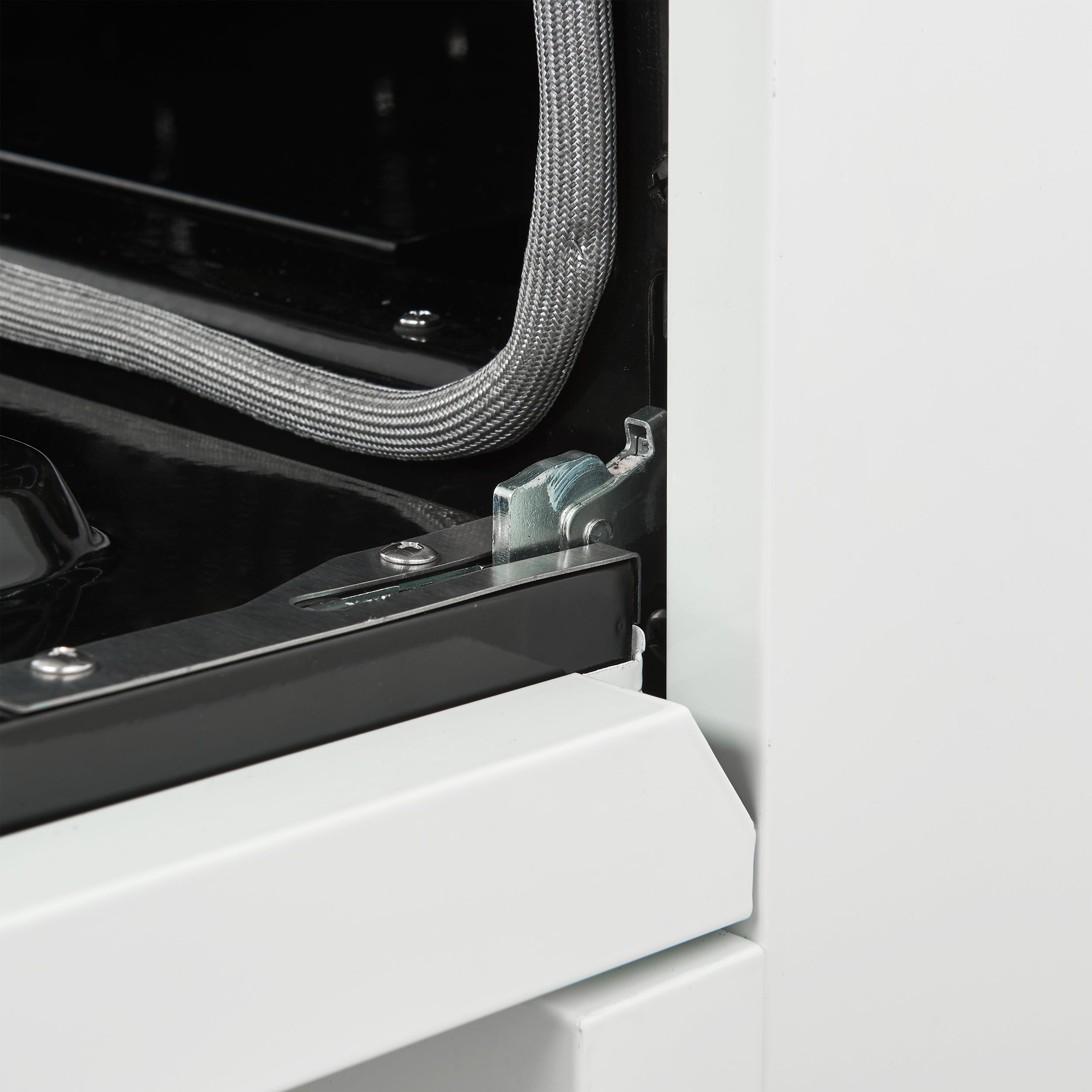 Forno Paolo 30 in. 4.38 cu. ft. White Electric Range with Antique Brass Accents | FFSEL6011-30WHT