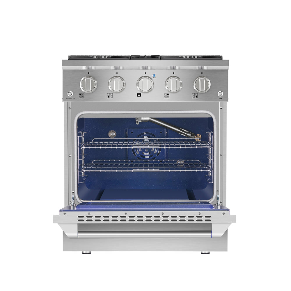 Empava Pro-Style 30 In. 4.2 cu. Ft. 4-burner Stainless Steel Gas Range | EMPV-30GR07