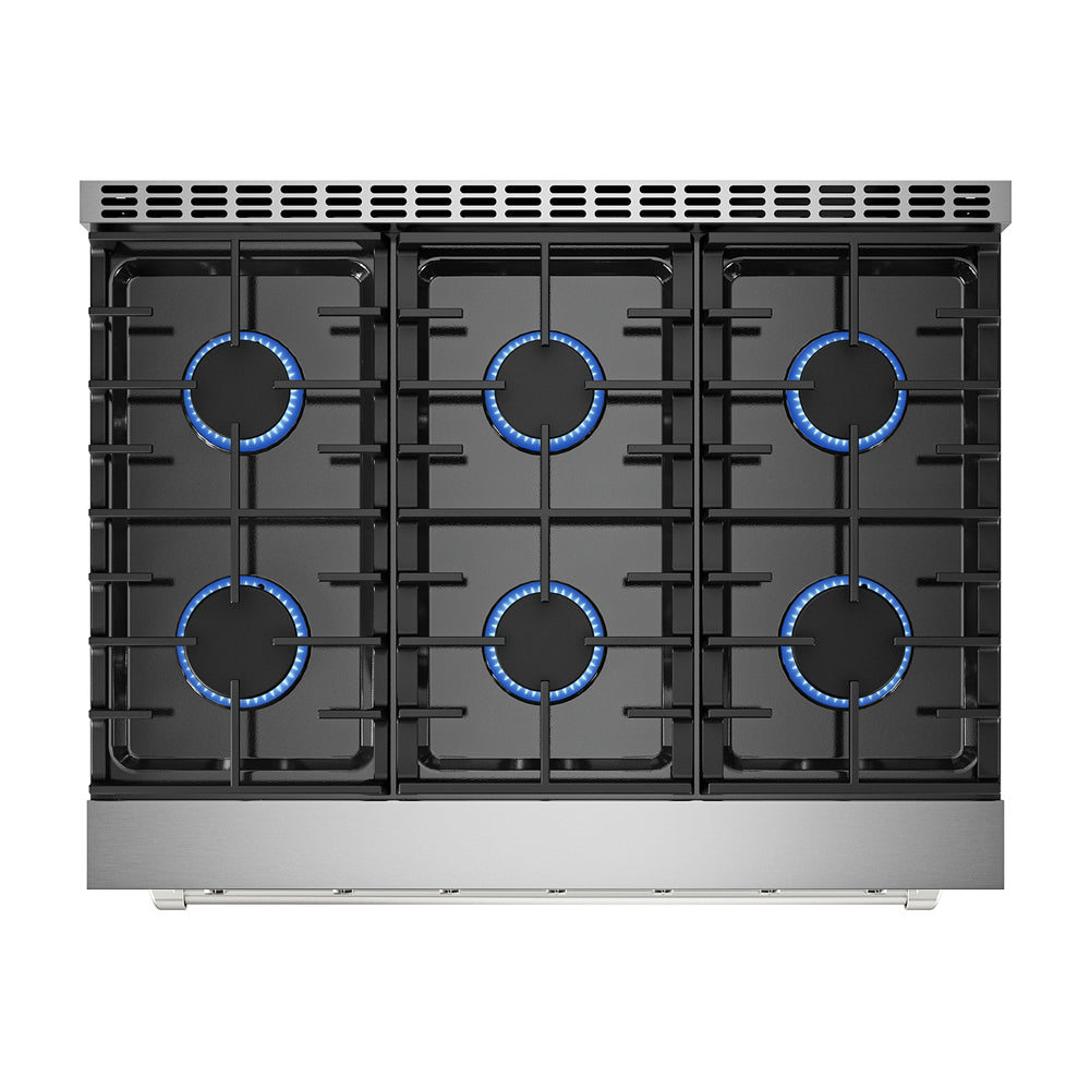Empava Pro-Style 36 In. 6 cu. Ft. 6-Burner Stainless Steel Gas Range | EMPV-36GR11