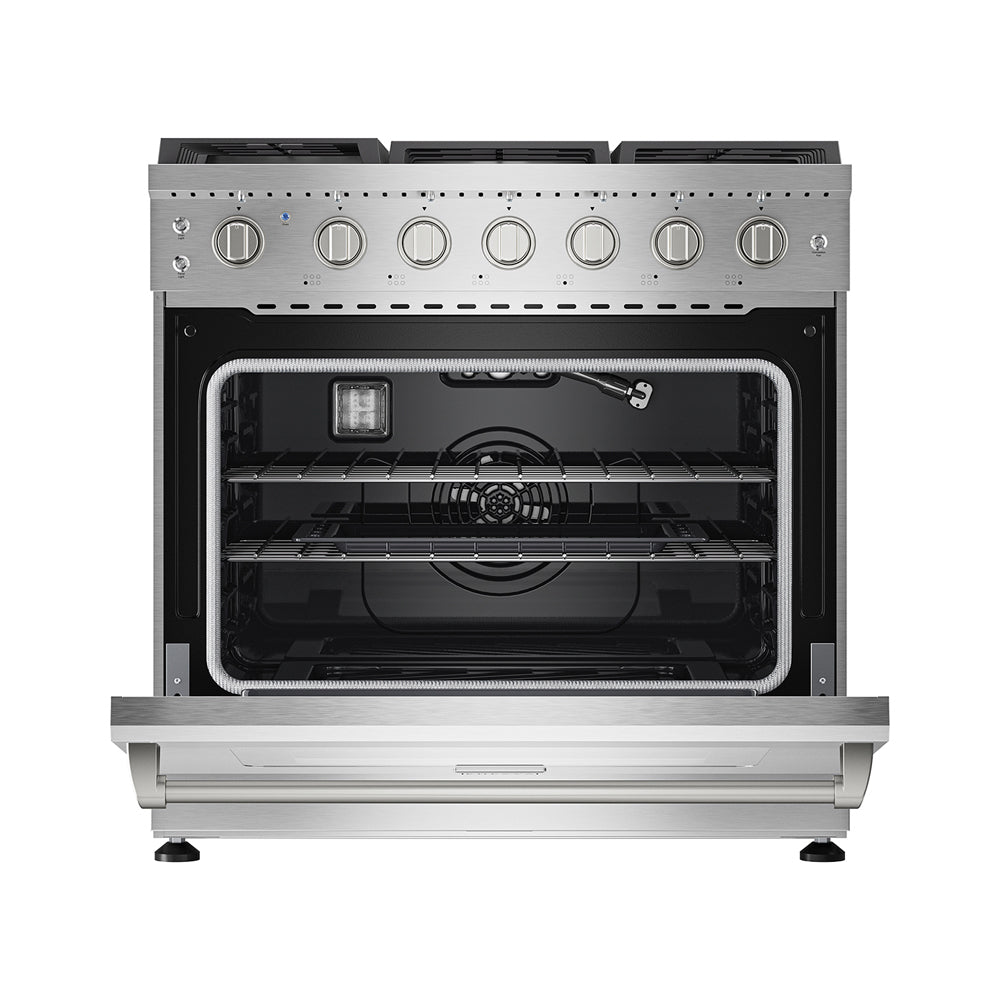 Empava Pro-Style 36 In. 6 cu. Ft. 6-Burner Stainless Steel Gas Range | EMPV-36GR11