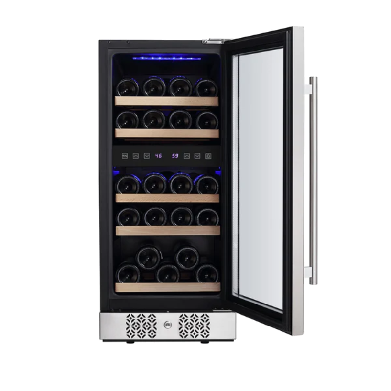 Empava 15 in. 29 Bottle Dual Zone Wine Cooler | EMPV-WC02D