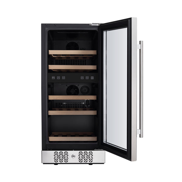 Empava 15 in. 29 Bottle Dual Zone Wine Cooler | EMPV-WC02D