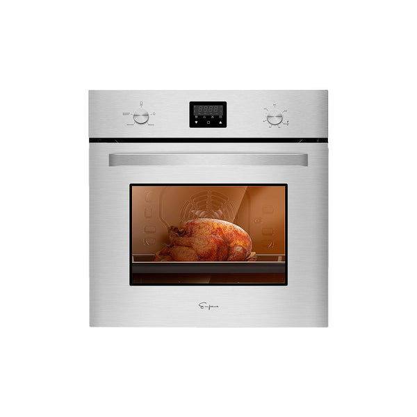Empava 24 In. Stainless Steel Natural Gas Single Wall Oven 2.3 cu. Ft. | EMPV-24WO09