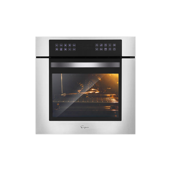 Empava 24 In. 2.3 cu. Ft. Stainless Steel Electric Single Wall Oven | EMPV-24WOC02