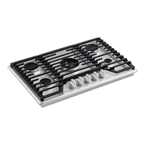 Empava 30 in. 5-Burner Built-In Stainless Steel Gas Cooktop | EMPV-30GC37