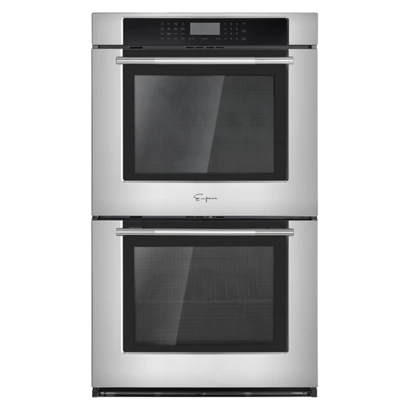 Empava 30 In. Stainless Steel Electric Double Wall Oven With Air Fry 5 cu. Ft. | EMPV-30WO05