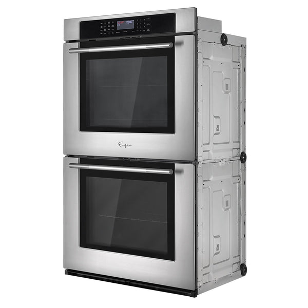 Empava 30 In. Stainless Steel Electric Double Wall Oven With Air Fry 5 cu. Ft. | EMPV-30WO05
