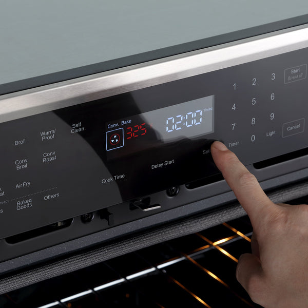 Empava 30 In. 5 cu. Ft. Stainless Steel Self-Cleaning Electric Single Wall Oven With Air Fry | EMPV-30WO04