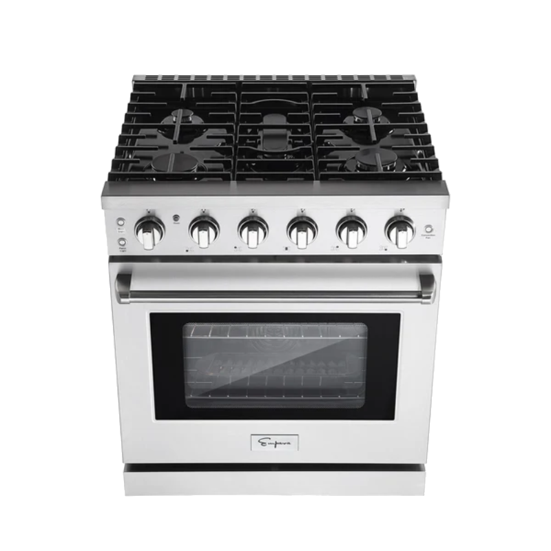 Empava Pro-Style 30 In. Slide-In 5-Burner Natural Gas Range 4.5 cu. Ft. | EMPV-30GR10