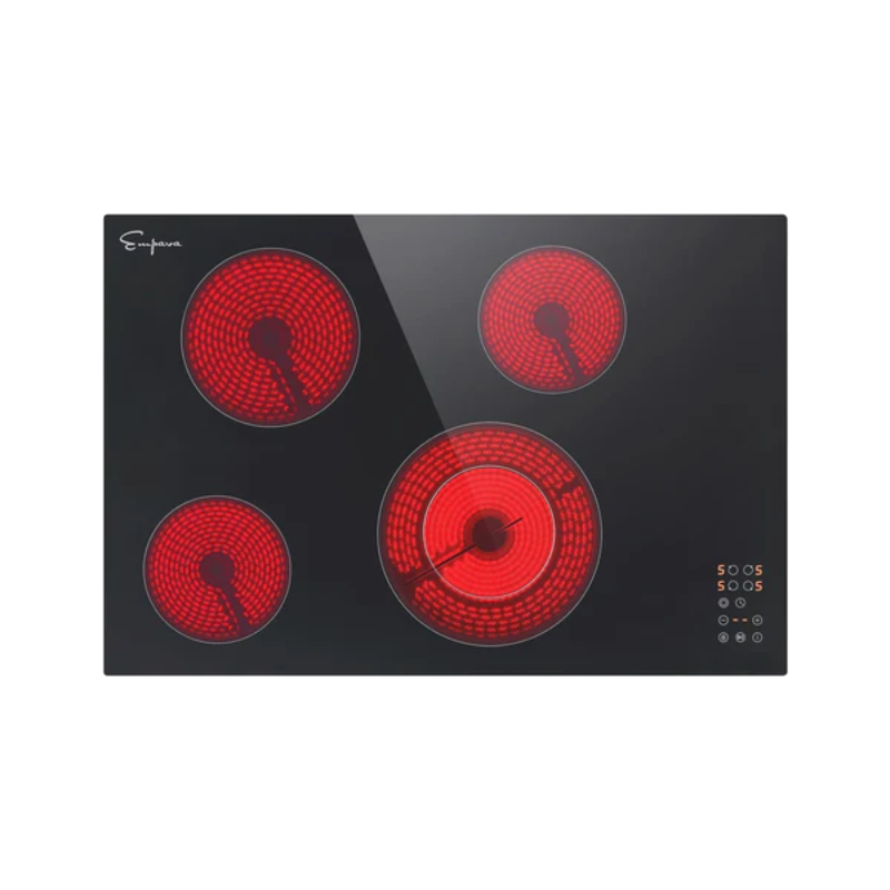 Empava 30 in. 4-Burner Black Electric Cooktop | EMPV-30REC12