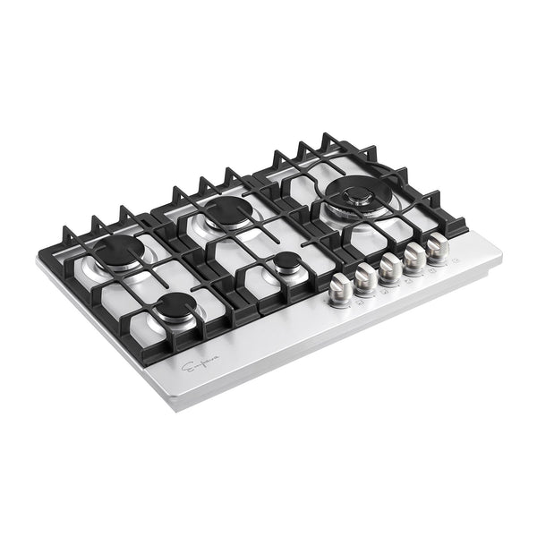 Empava 30 in. 5-Burner Built-In Stainless Steel Gas Cooktop | EMPV-30GC38