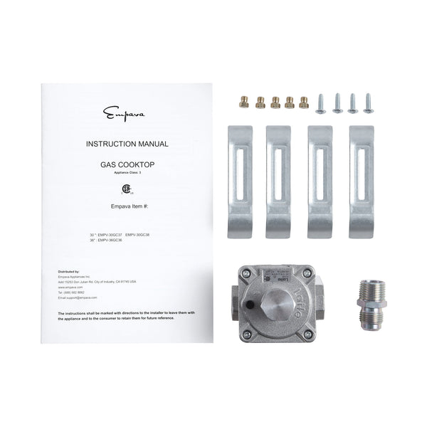 Empava 30 in. 5-Burner Built-In Stainless Steel Gas Cooktop | EMPV-30GC38