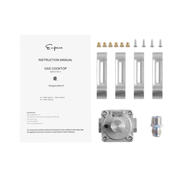 Empava 36 in. 5-Burner Built-In Stainless Steel Gas Cooktop | EMPV-36GC36