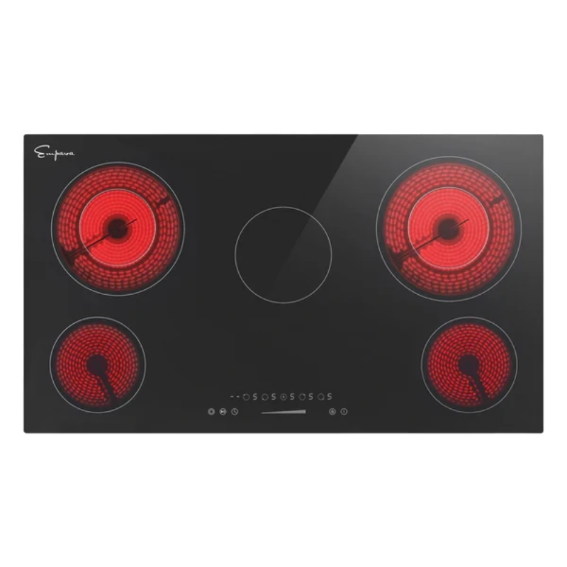 Empava 36 in. 5-Burner Black Electric Cooktop | EMPV-36REC14