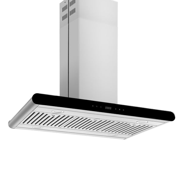 Empava 36 In. 400 CFM Stainless Steel Island Mount Range Hood | EMPV-36RH10