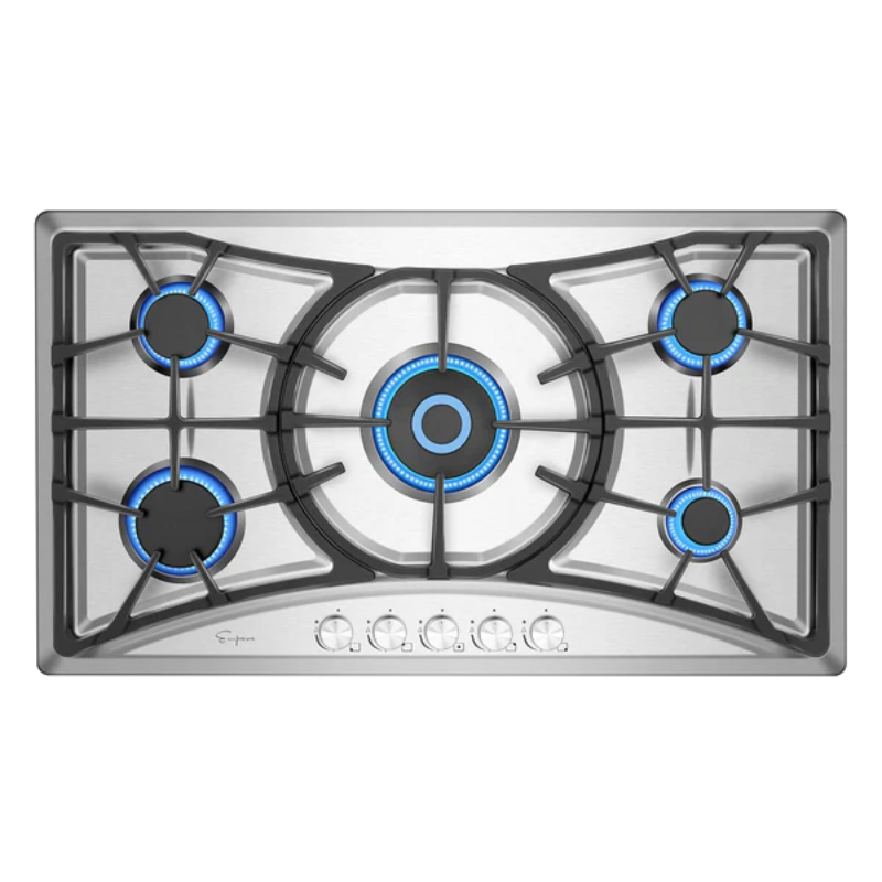 Empava 36 in. 5-Burner Built-In Stainless Steel Gas Cooktop | EMPV-36GC22