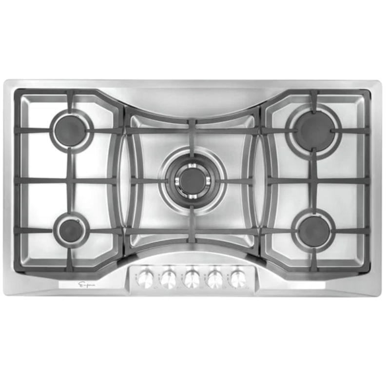 Empava 36 in. 5-Burner Built-In Stainless Steel Gas Cooktop | EMPV-36GC24