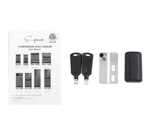 Empava 24 in. 160 Bottle Dual Zone Wine Cooler | EMPV-WC08D