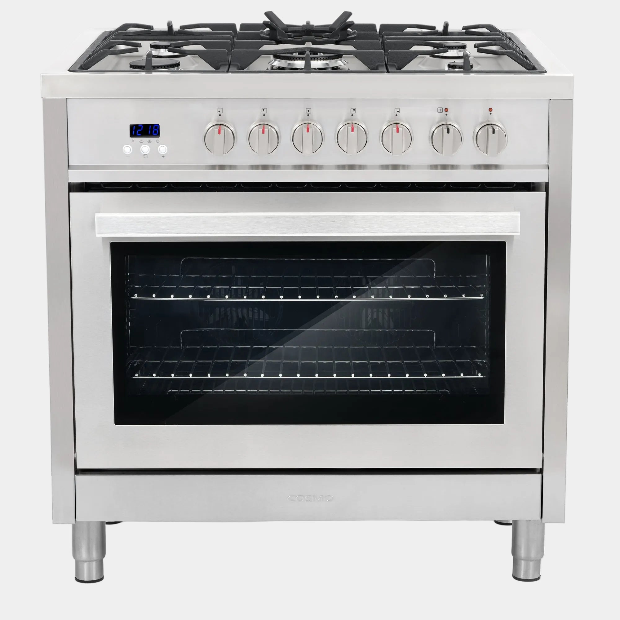 Cosmo Package - 36 in. Dual Fuel Range, Range Hood, Dishwasher, Refrigerator and Wine Cooler | COS-5PKG-188