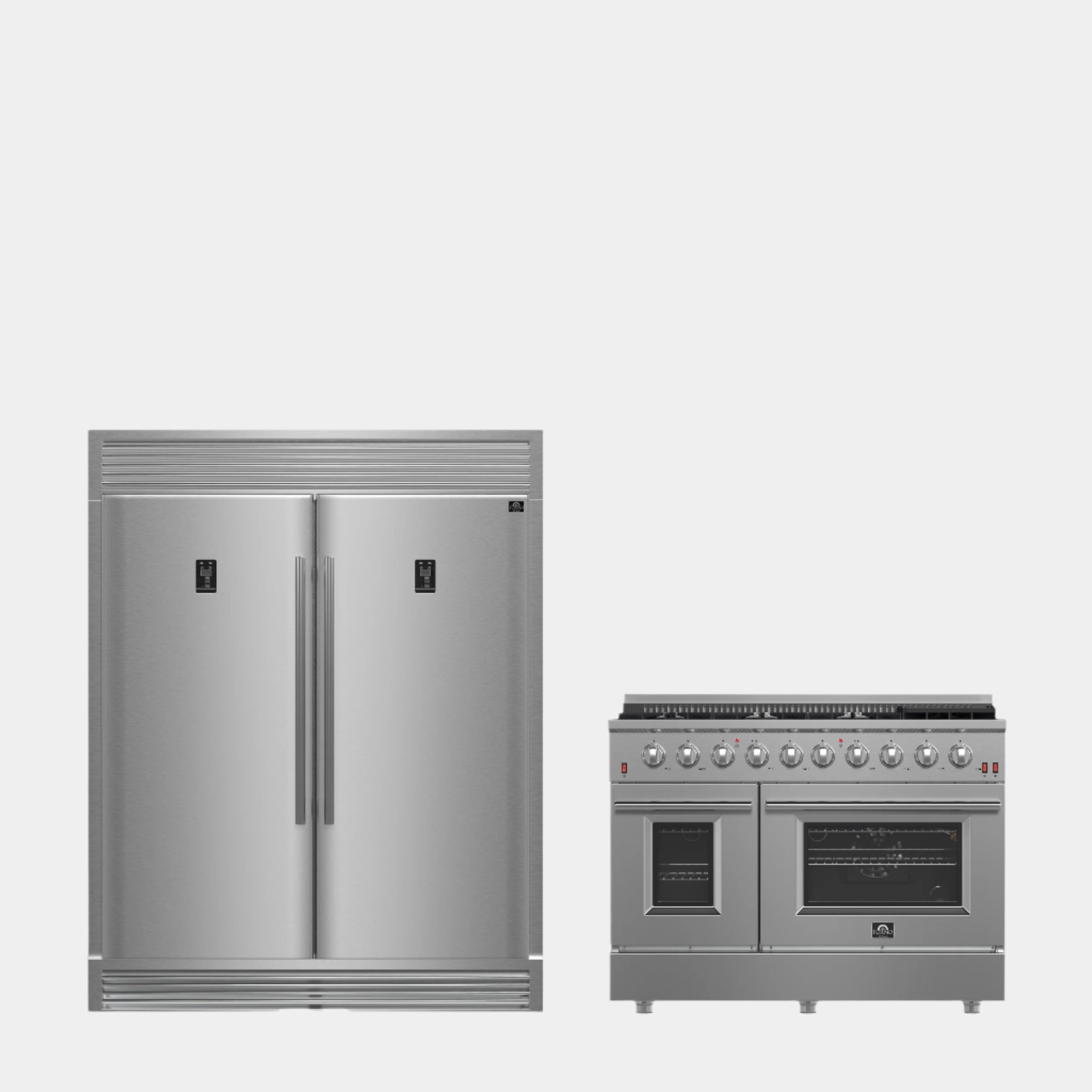 Forno Kitchen Package - 48" Gas Range and 60" Refrigerator | FBDL-005-01CAUS