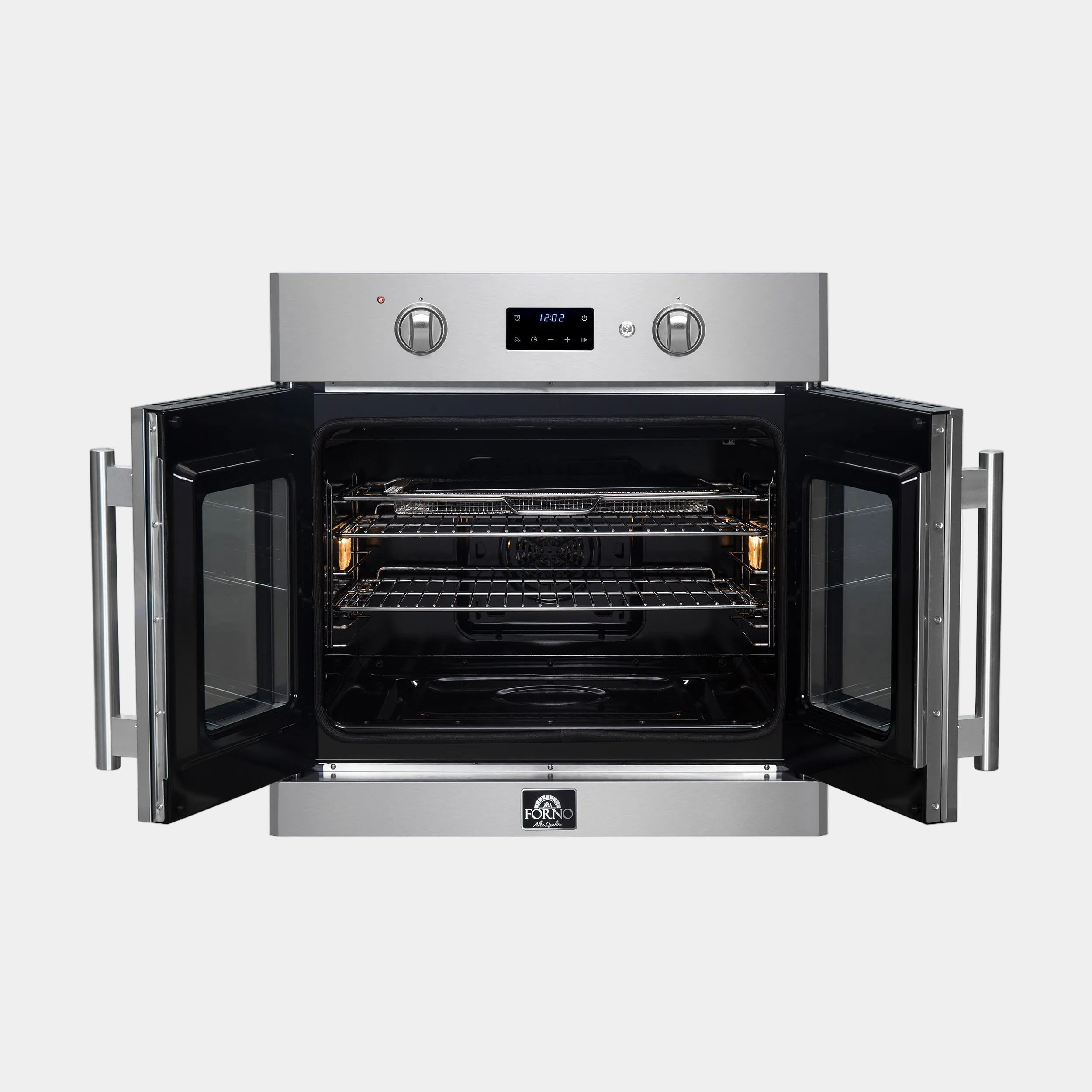 Forno Asti 30 in. 3.68 cu.ft. Stainless Steel Self-Cleaning Electric Wall Oven with Air Fry and Sous Vide | FBOEL1333-30