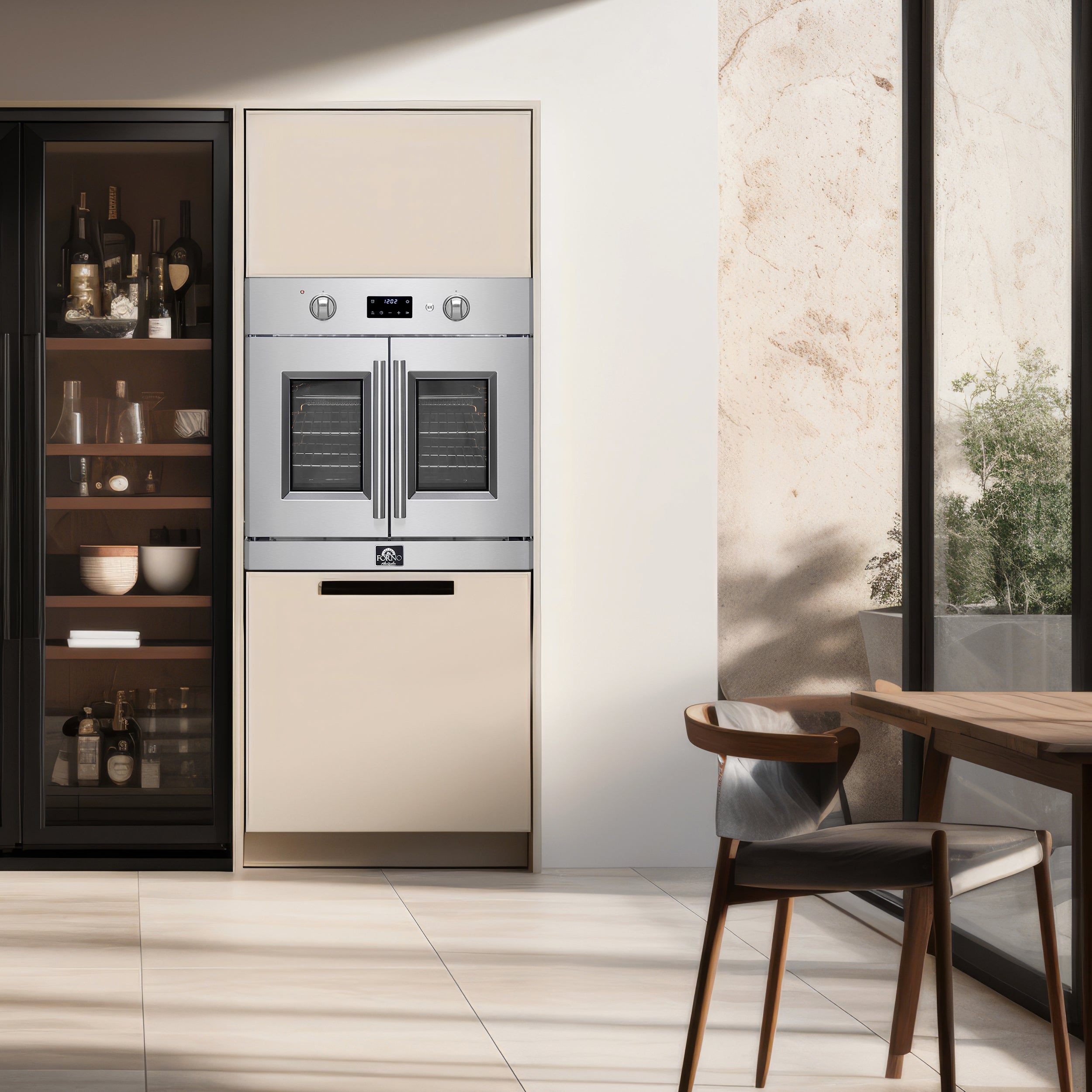 Forno Asti 30 in. 3.68 cu.ft. Stainless Steel Self-Cleaning Electric Wall Oven with Air Fry and Sous Vide | FBOEL1333-30