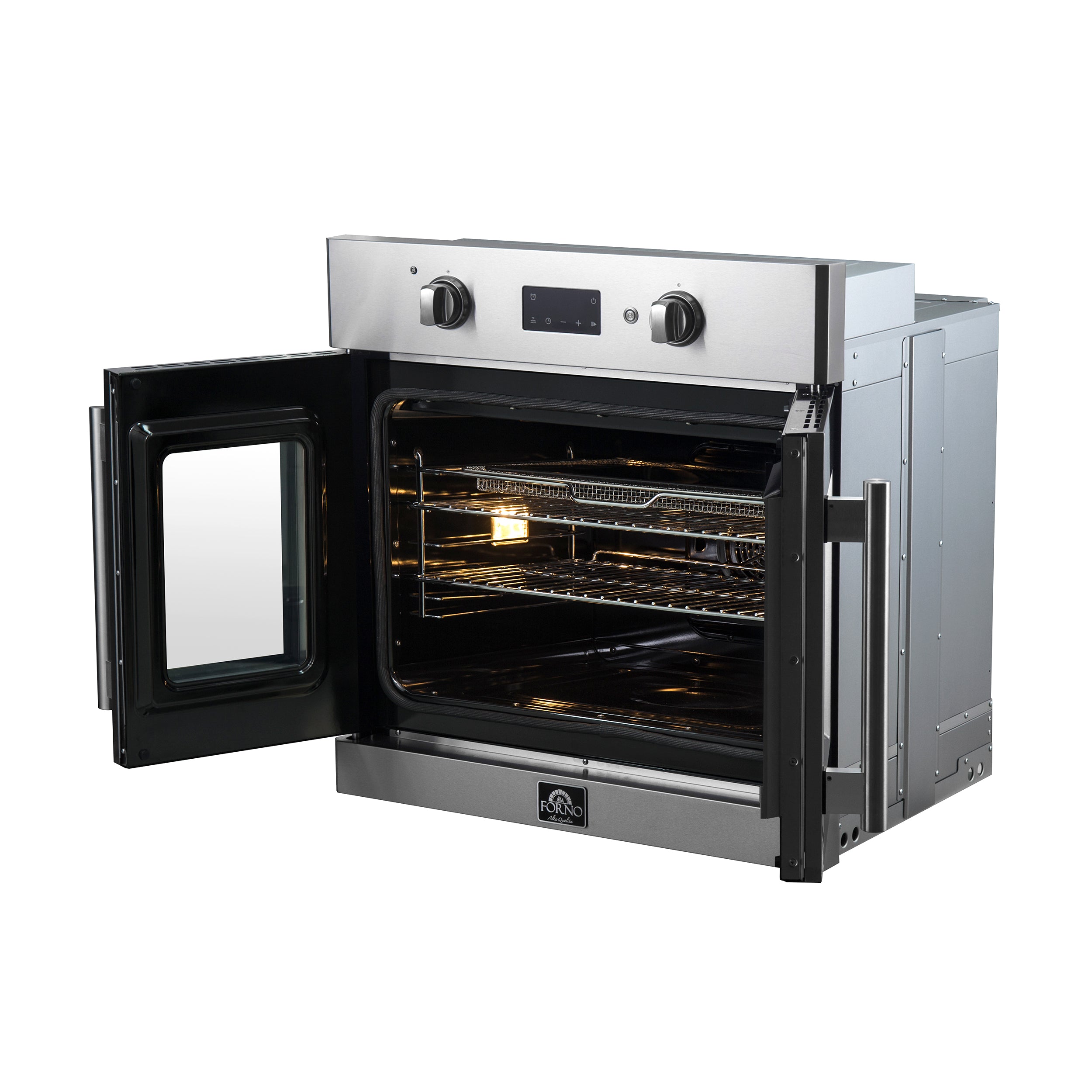 Forno Asti 30 in. 3.58 cu.ft. Stainless Steel Self-Cleaning Electric Wall Oven with Air Fry and Sous Vide | FBOEL1333-30