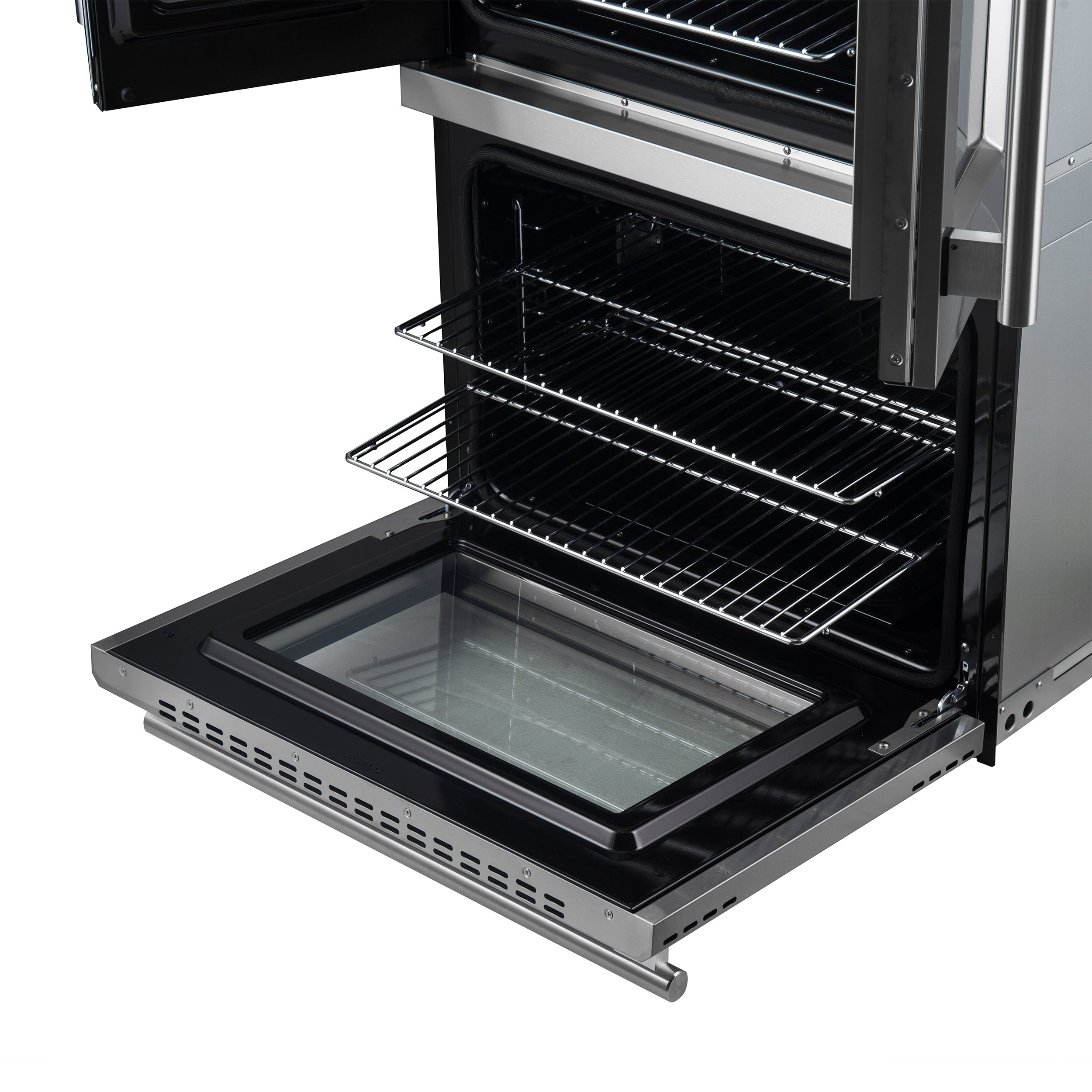 Forno Asti 30 in. 7.36 cu.ft. Stainless Steel Self-Cleaning Double Electric Wall Oven with Air Fry and Sous Vide | FBOEL1340-30