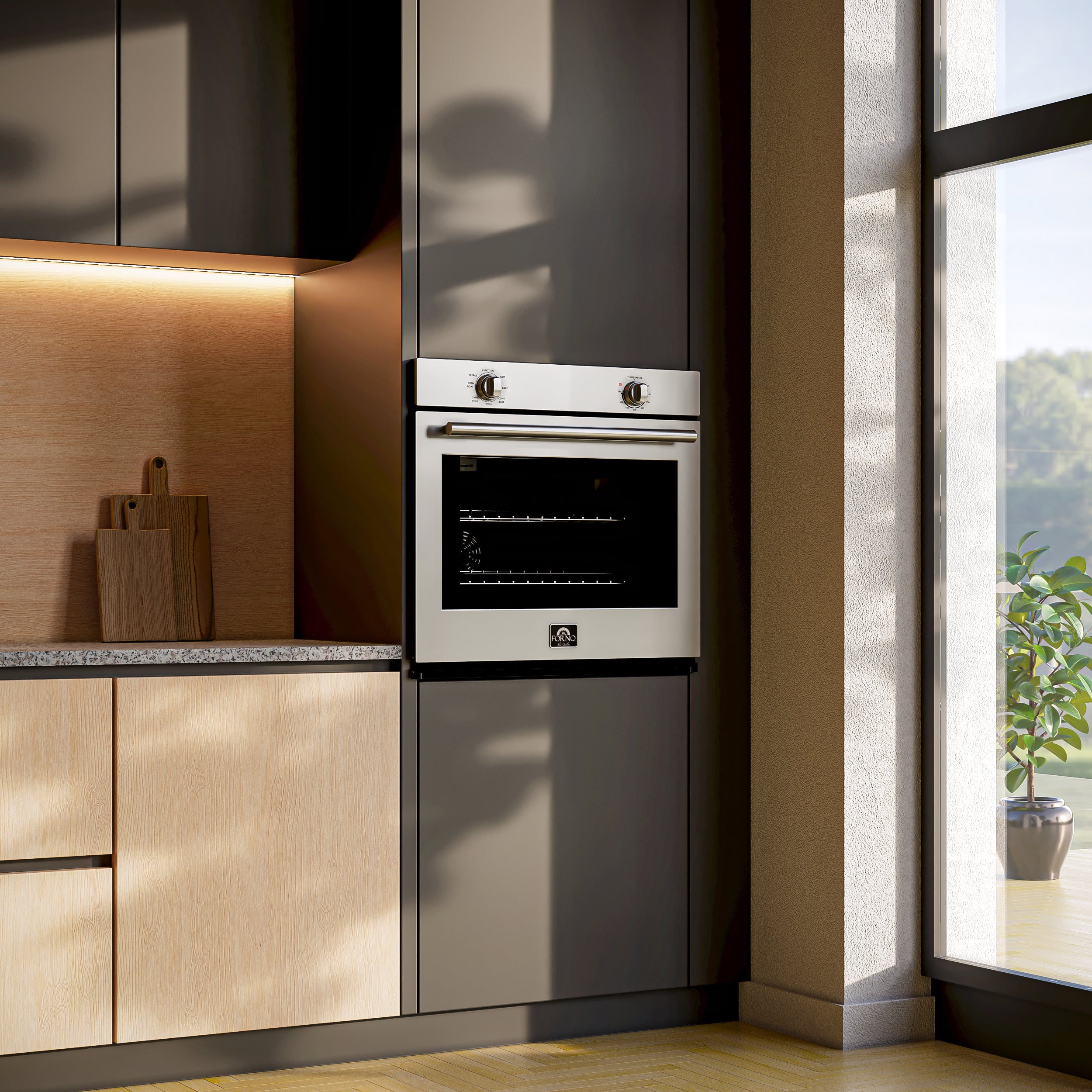 Forno Vomero 30 in. 5 cu.ft. Stainless Steel Electric Wall Oven | FBOEL1370-30