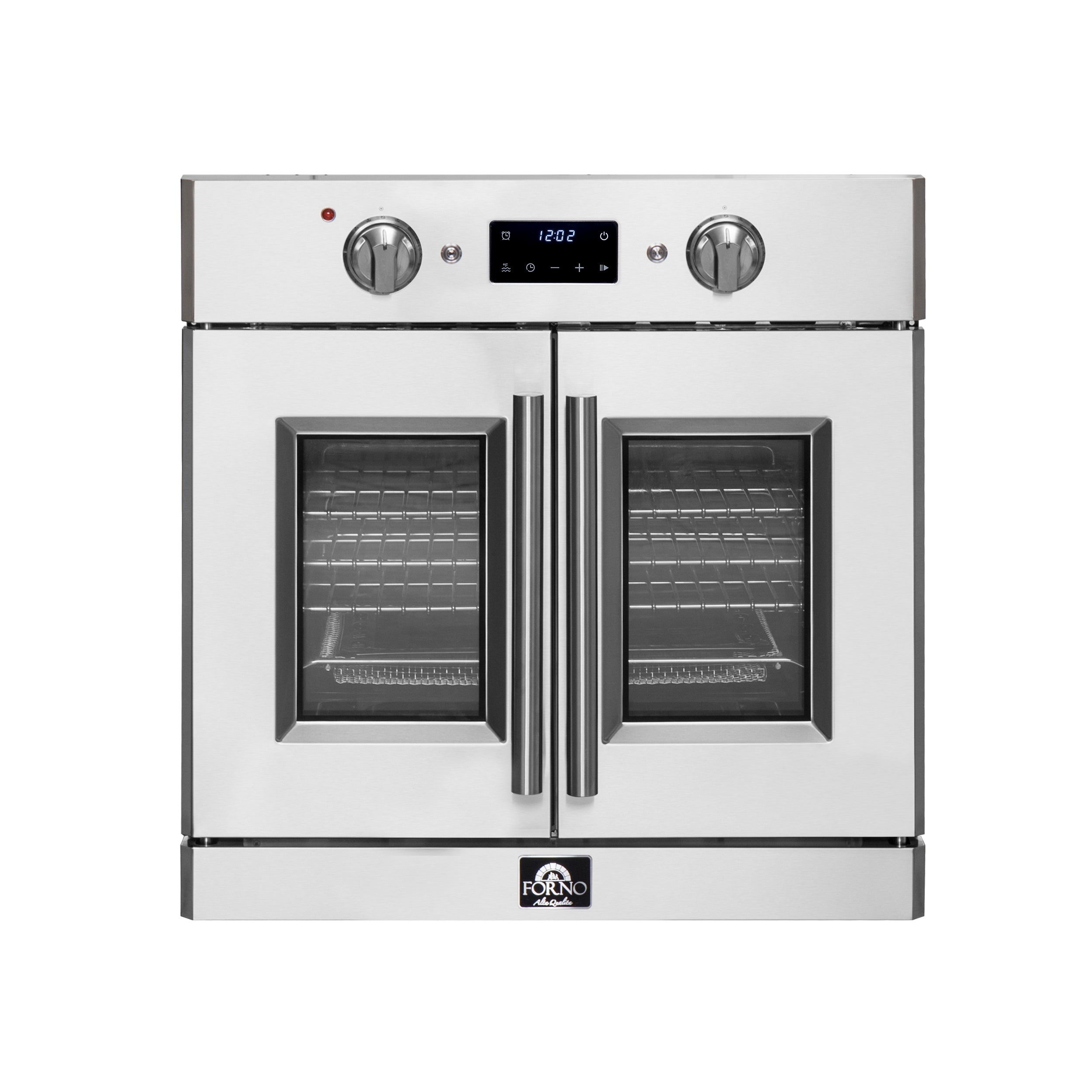 Forno Gallico 30 in. 3.58 cu.ft. Stainless Steel Self-Cleaning Electric Wall Oven with Telescopic Racks, Air Fry and Sous Vide | FBOEL1371-30