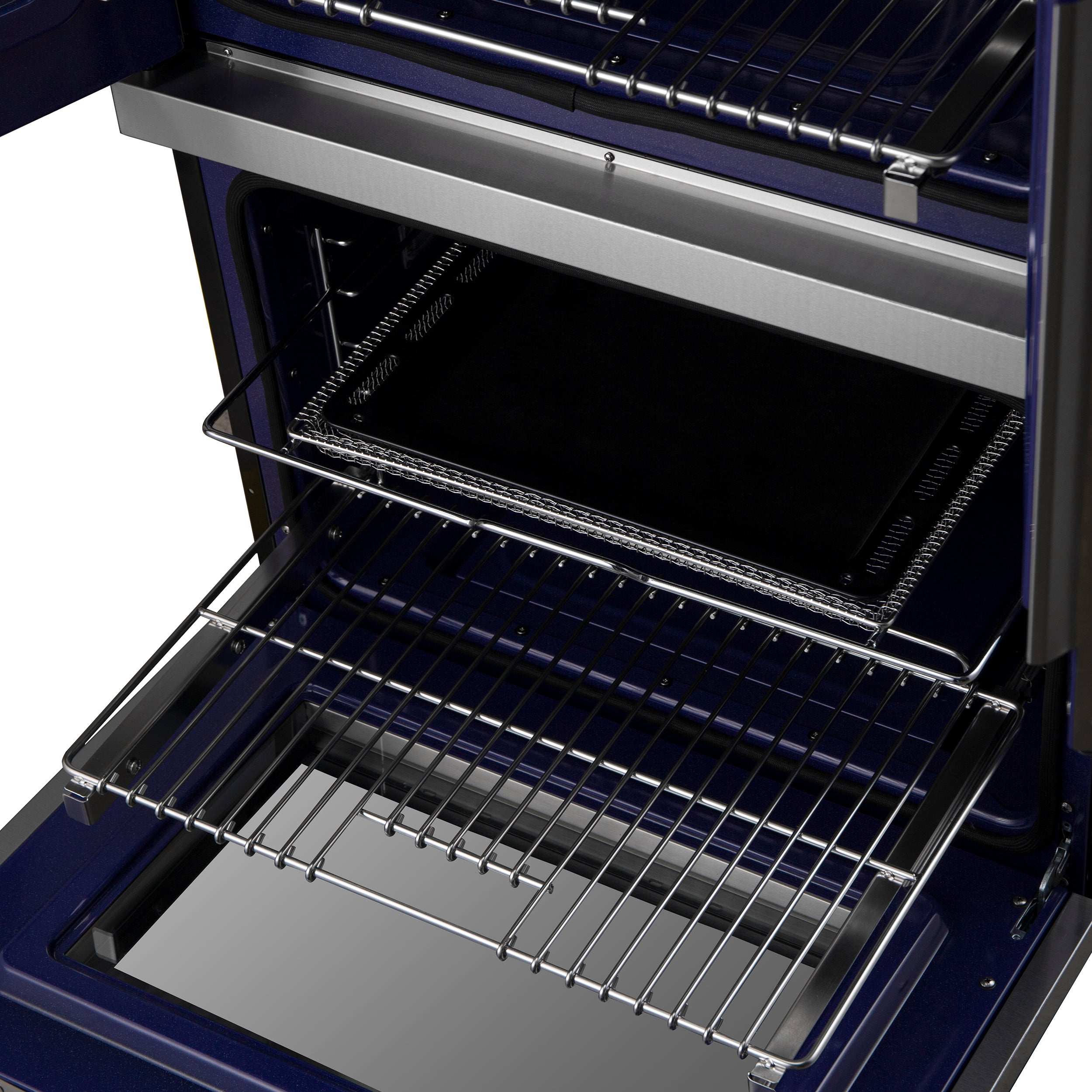 Forno Gallico 30 in. 7.36 cu.ft. Stainless Steel Self-Cleaning Double Electric Wall Oven with Telescopic Racks, Air Fry and Sous Vide | FBOEL1388-30