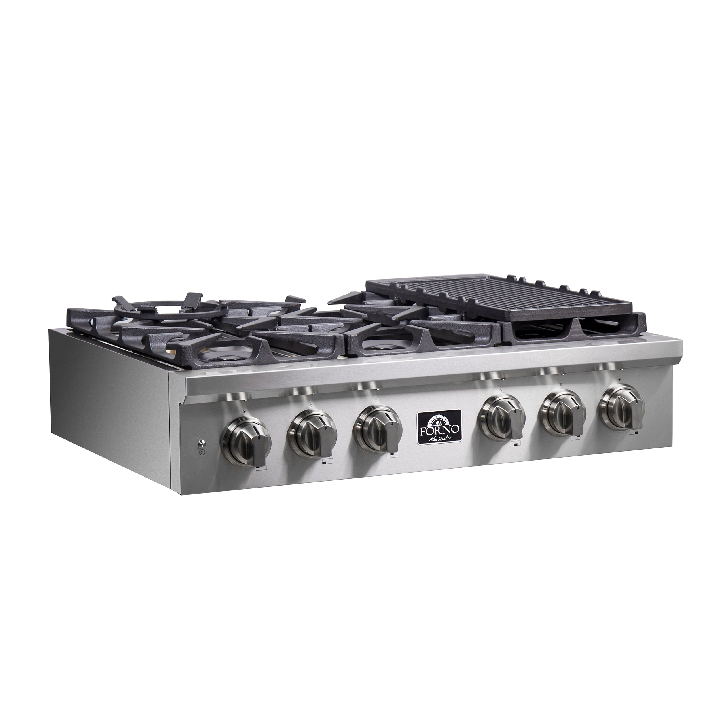 Forno Spezia 36 in. Stainless Steel Gas Rangetop with 6 Burners | FCTGS5751-36