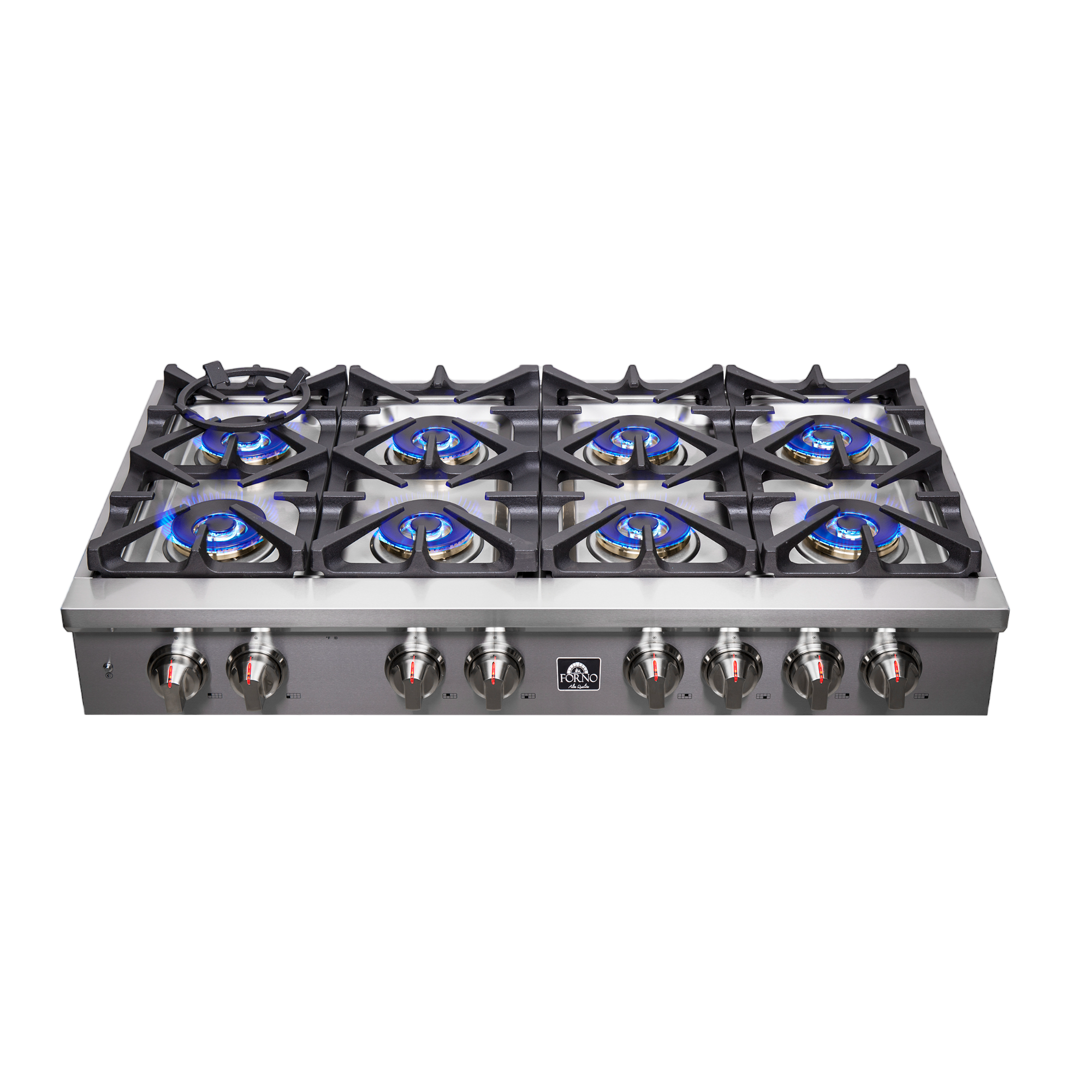 Forno Spezia 48 in. Stainless Steel Gas Rangetop with 8 Burners | FCTGS5751-48