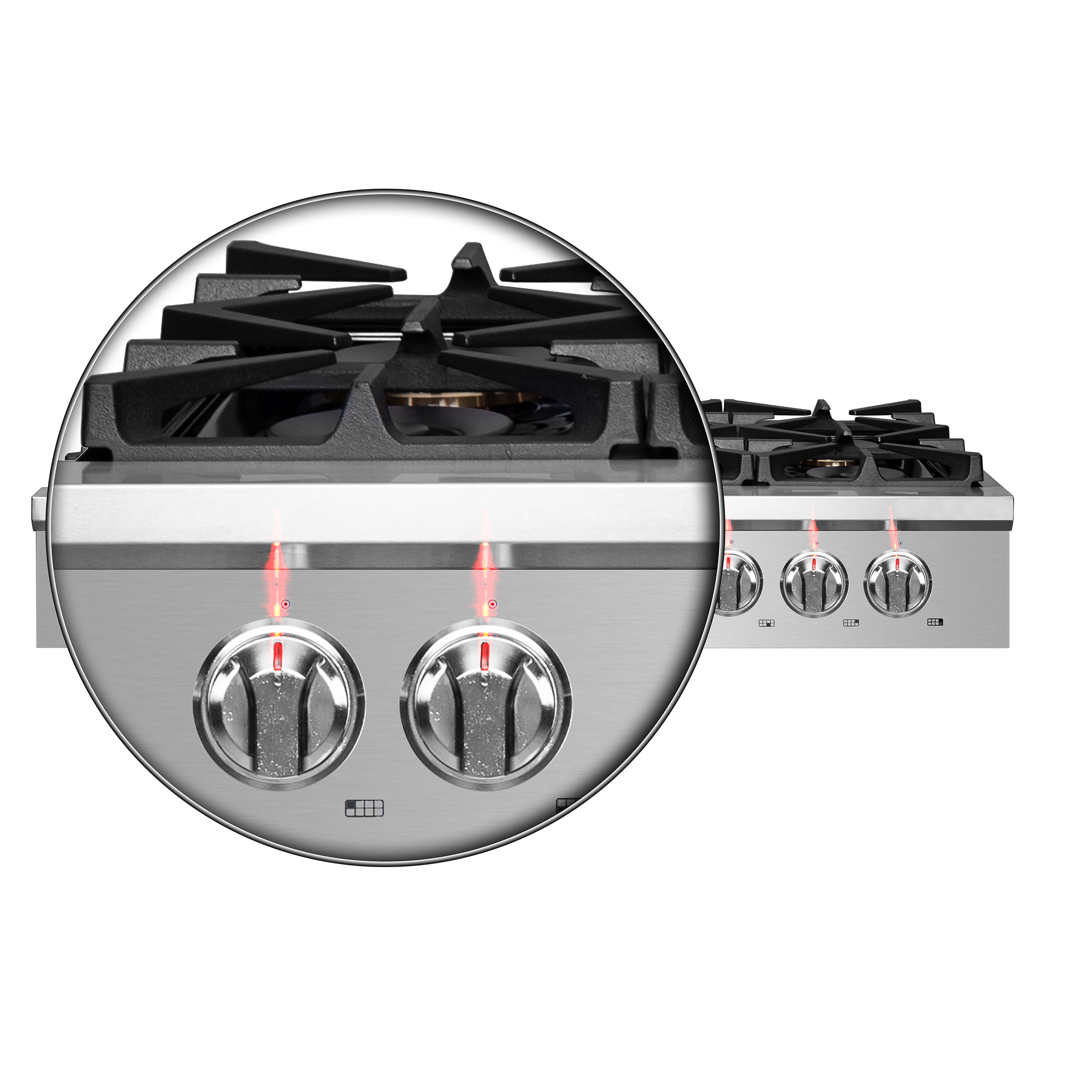 Forno Spezia 48 in. Stainless Steel Gas Rangetop with 8 Burners | FCTGS5751-48