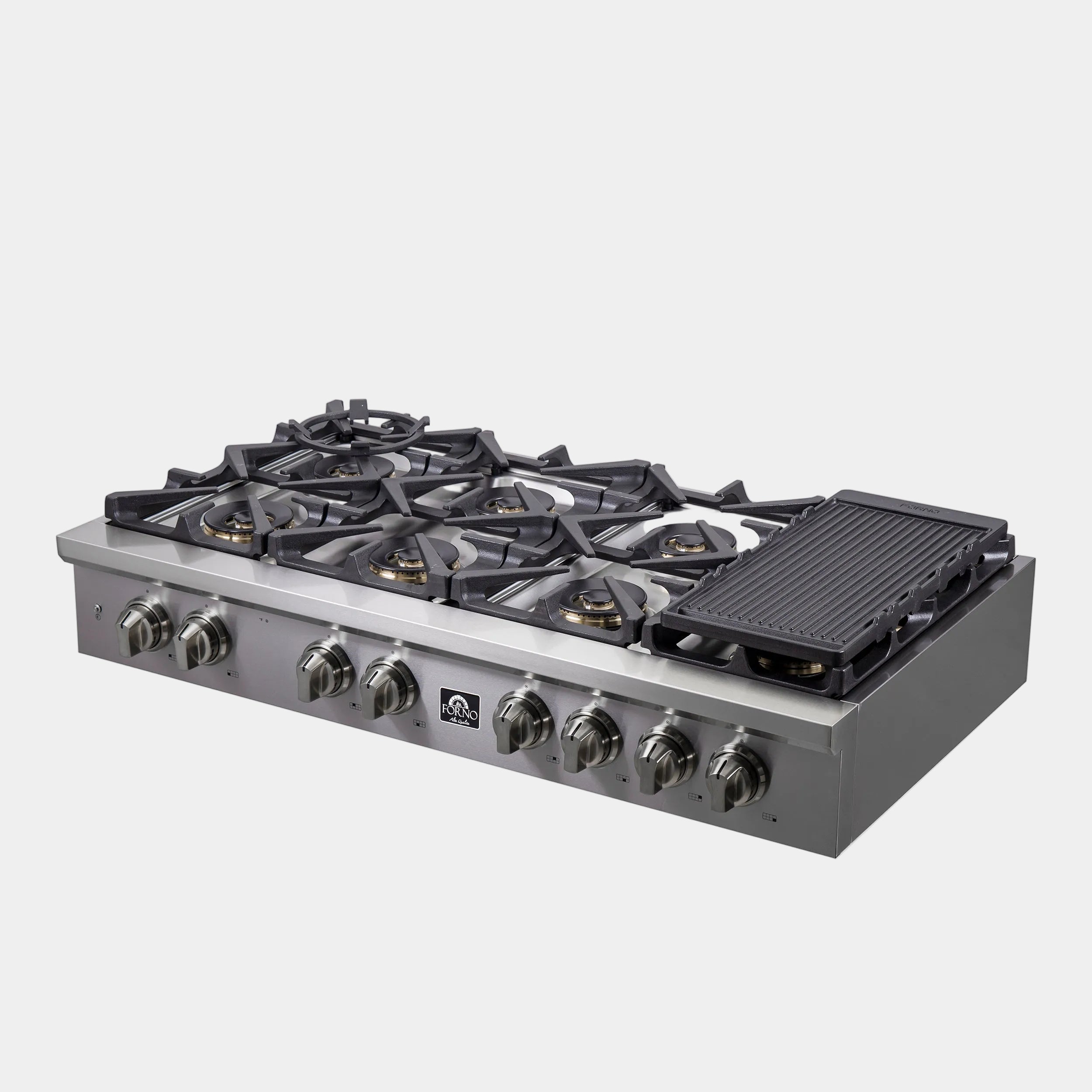 Forno Spezia 48 in. Stainless Steel Gas Rangetop with 8 Burners | FCTGS5751-48