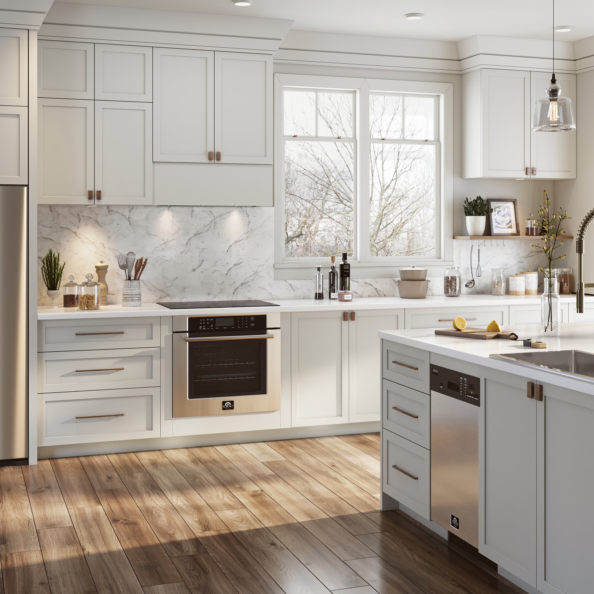 Forno Polo 18 in. White Built-In Dishwasher | FDWBI8041-18S