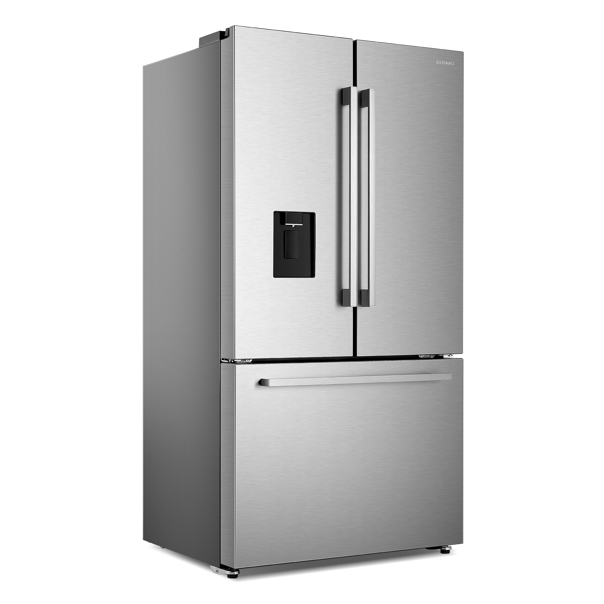 Cosmo Lumin 36 in. 22.4 cu. ft. Stainless Steel French Door Refrigerator with Water Dispenser and Ice Maker | COS-FDR223GWSS