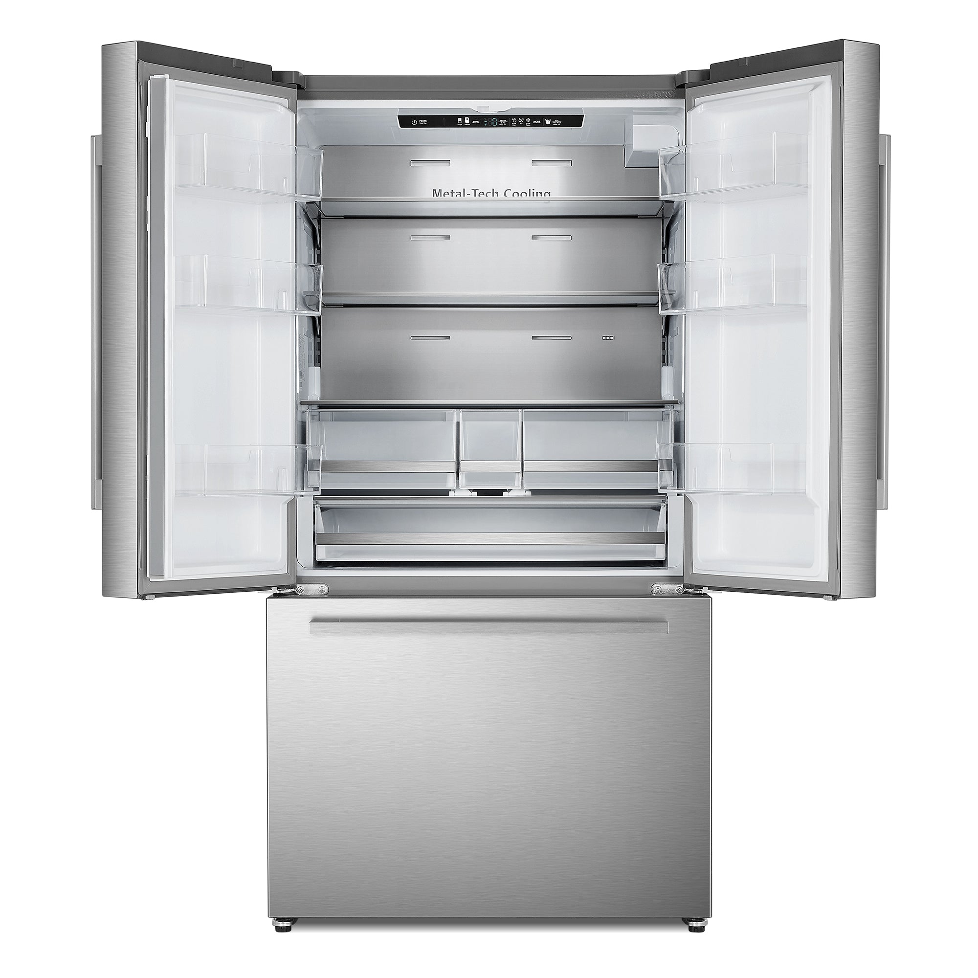 Cosmo Lumin 36 in. 22.4 cu. ft. Stainless Steel French Door Refrigerator with Water Dispenser and Ice Maker | COS-FDR223GWSS