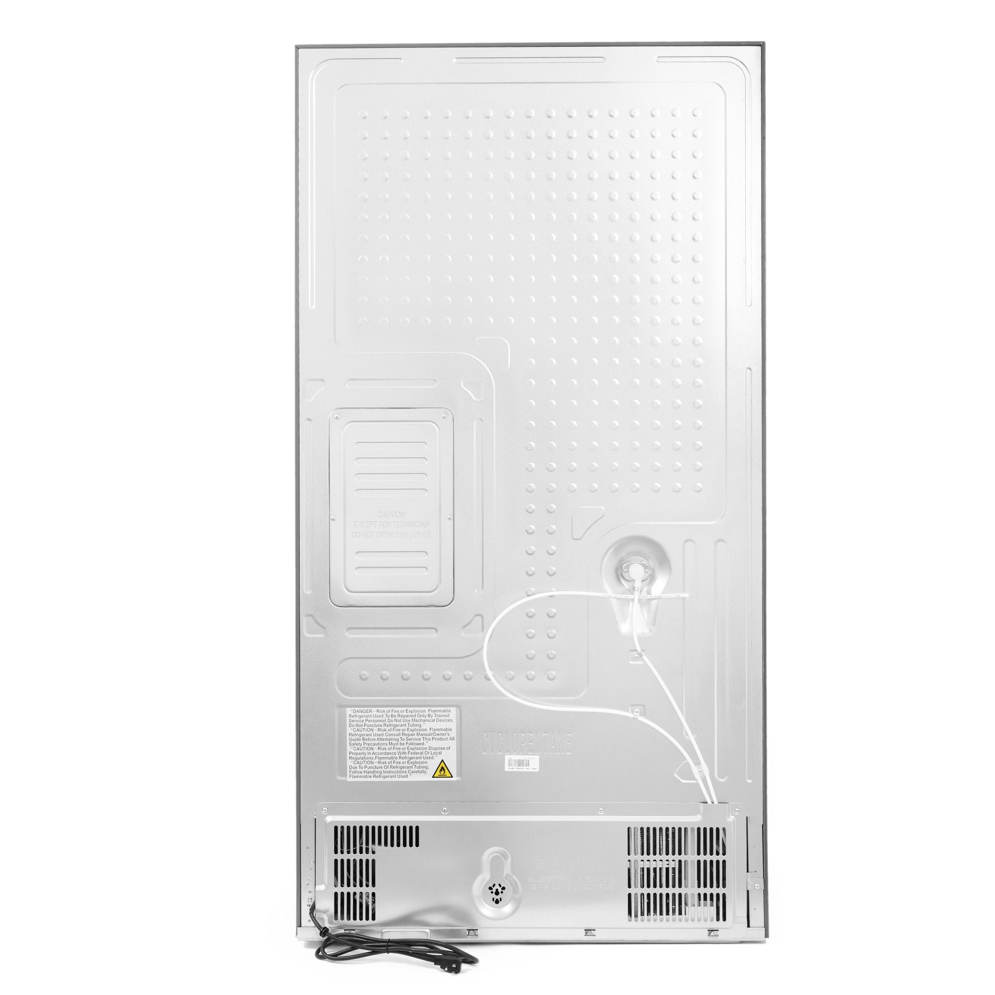 Cosmo Lumin 36 in. 22.5 cu. ft. Stainless Steel French Door Refrigerator with Recessed Handles and Ice Maker | COS-FDR225RHSS