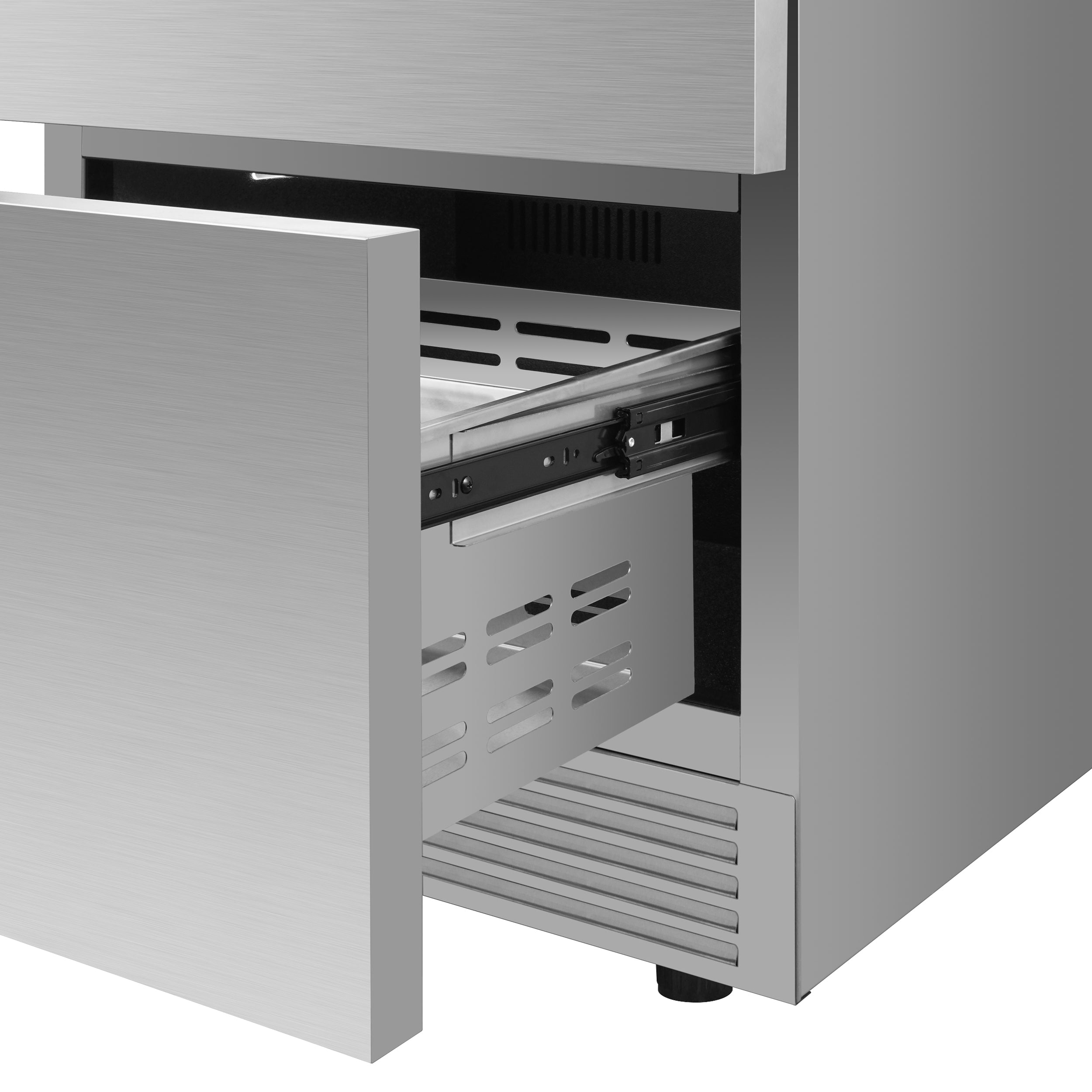 Forno Como 24 in. 4.87 cu.ft. Stainless Steel Indoor/Outdoor Drawer Refrigerator | FDROD1611-24S