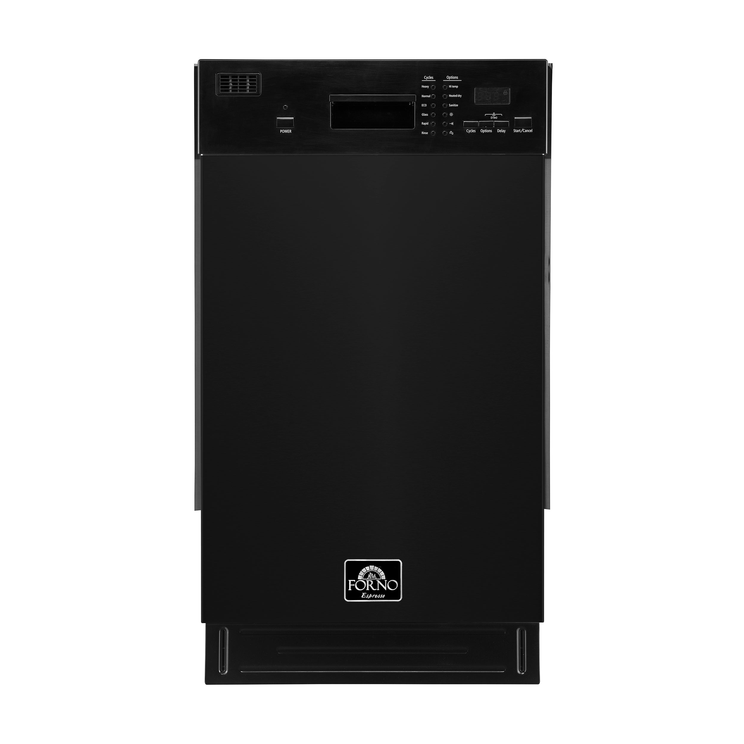 Forno Polo 18 in. Black Built-In Dishwasher | FDWBI8041-18BLK