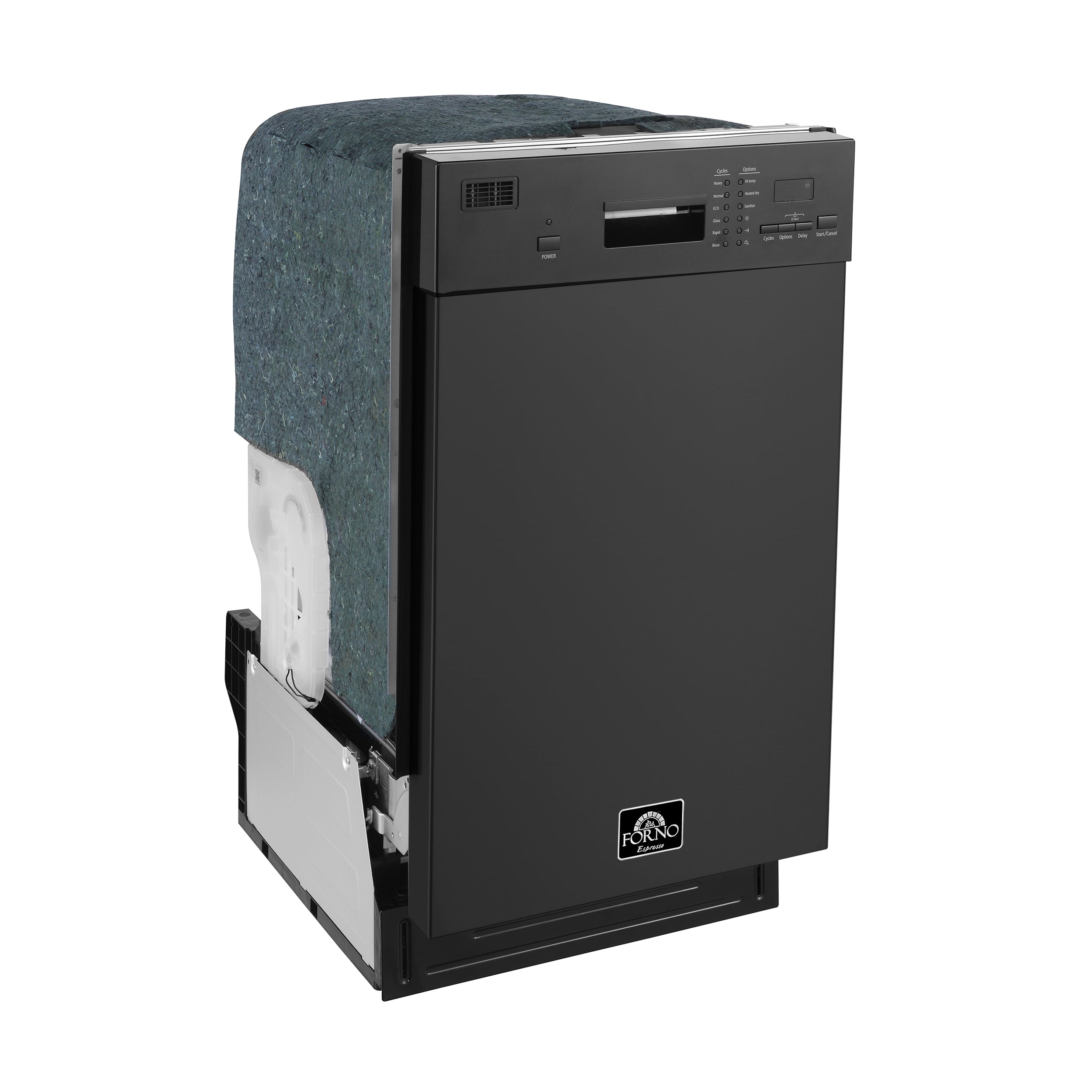 Forno Polo 18 in. Black Built-In Dishwasher | FDWBI8041-18BLK