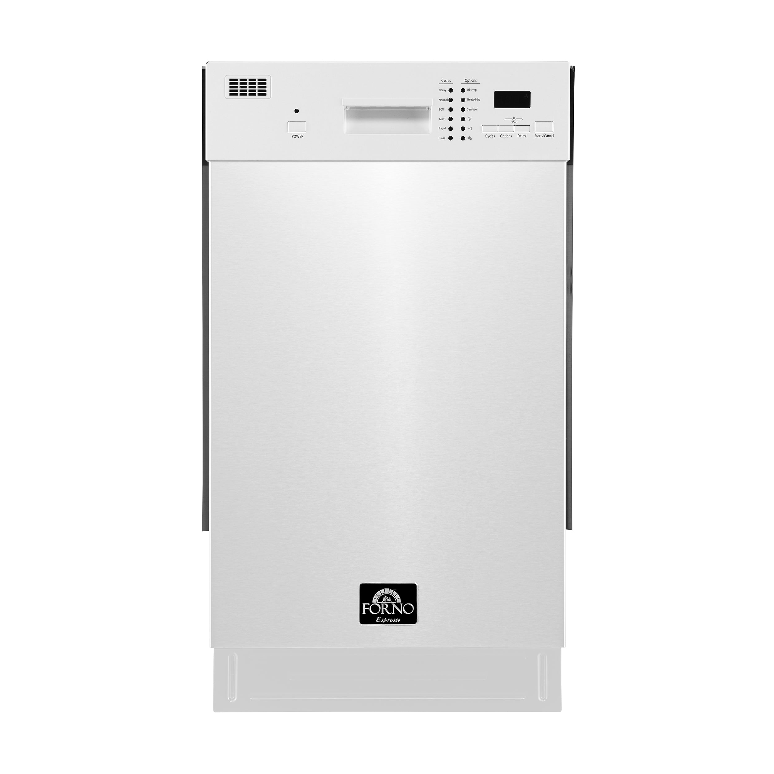 Forno Polo 18 in. Stainless Steel Built-In Dishwasher | FDWBI8041-18WHT
