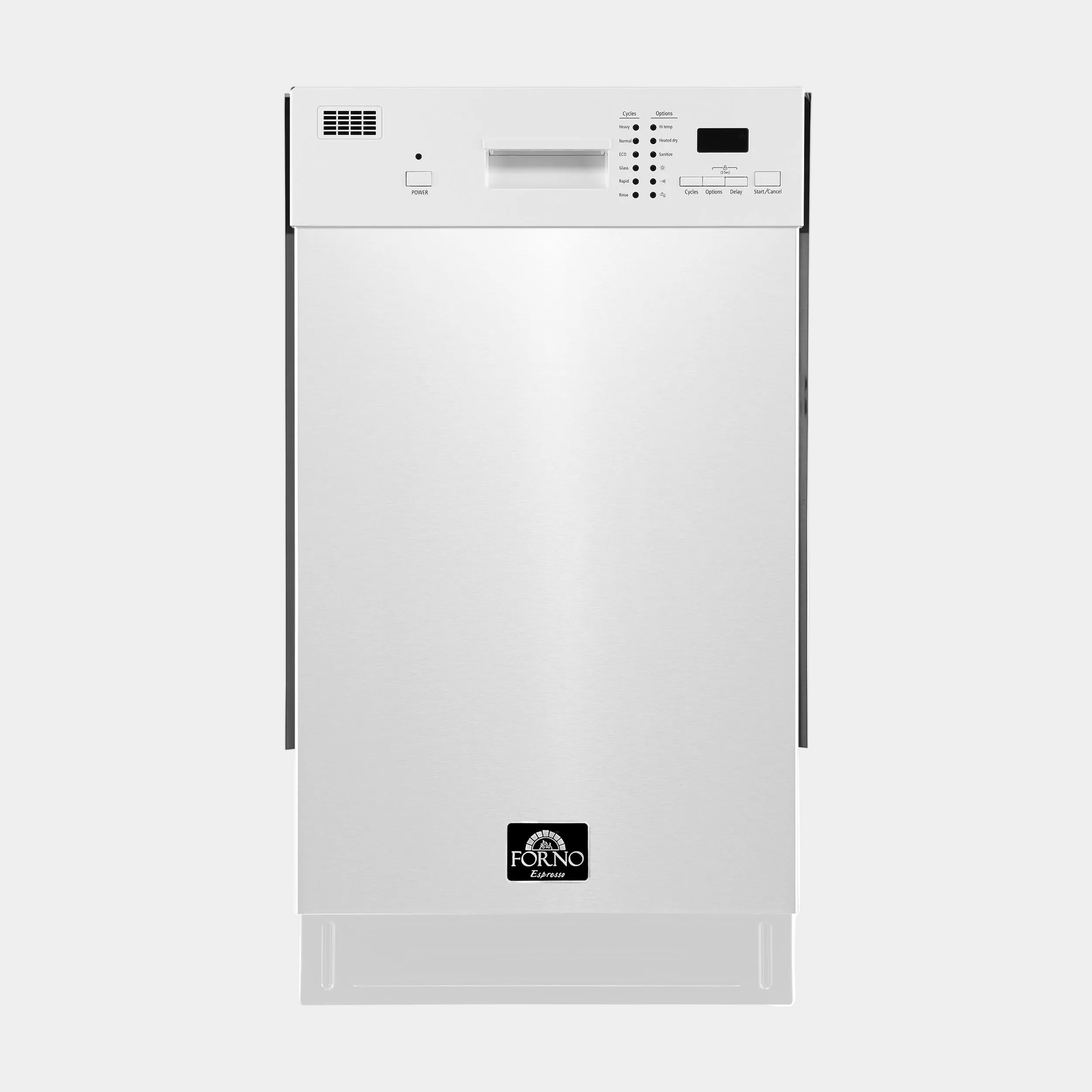 Forno Polo 18 in. Stainless Steel Built-In Dishwasher | FDWBI8041-18WHT