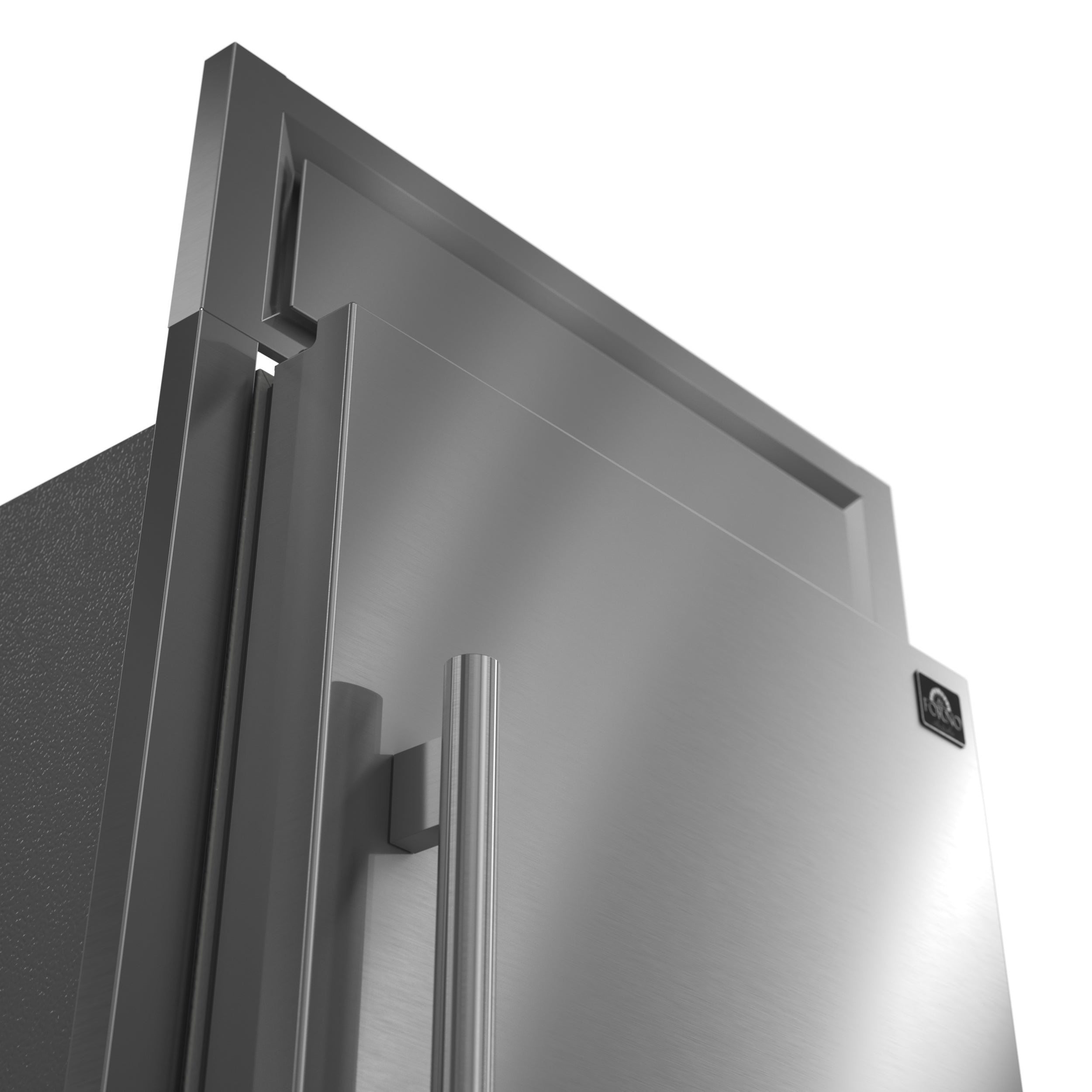 Forno Maderno 32 in. 13.6 cu.ft. Right Swing Stainless Steel Built-In Convertible Refrigerator/Freezer with Decorative Trim Kit | FFFFD1722-32RS