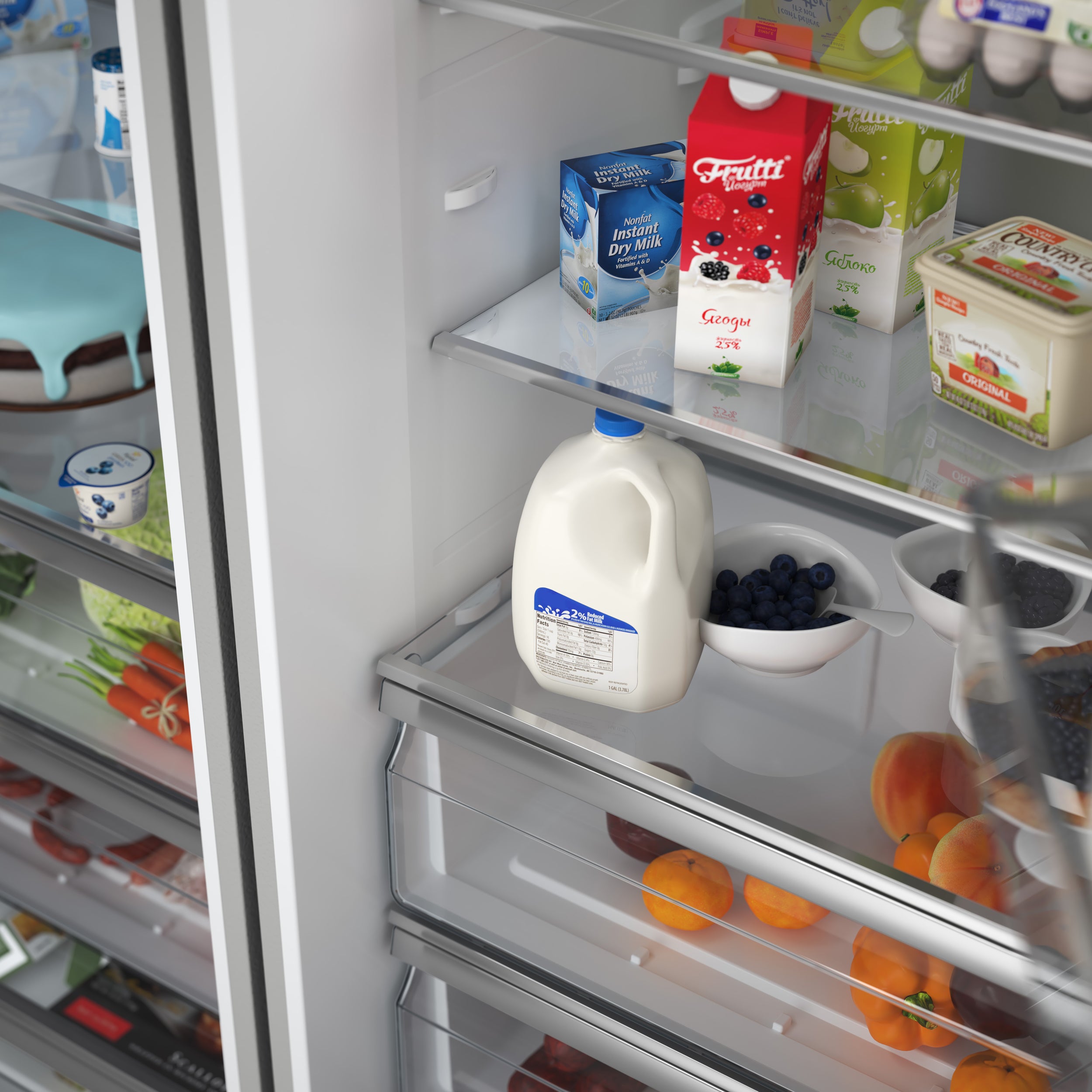 Forno Maderno 60 in. 27.2 cu.ft. Stainless Steel Built-In Convertible Refrigerator/Freezer with Modern Trim Kit | FFFFD1722-60S