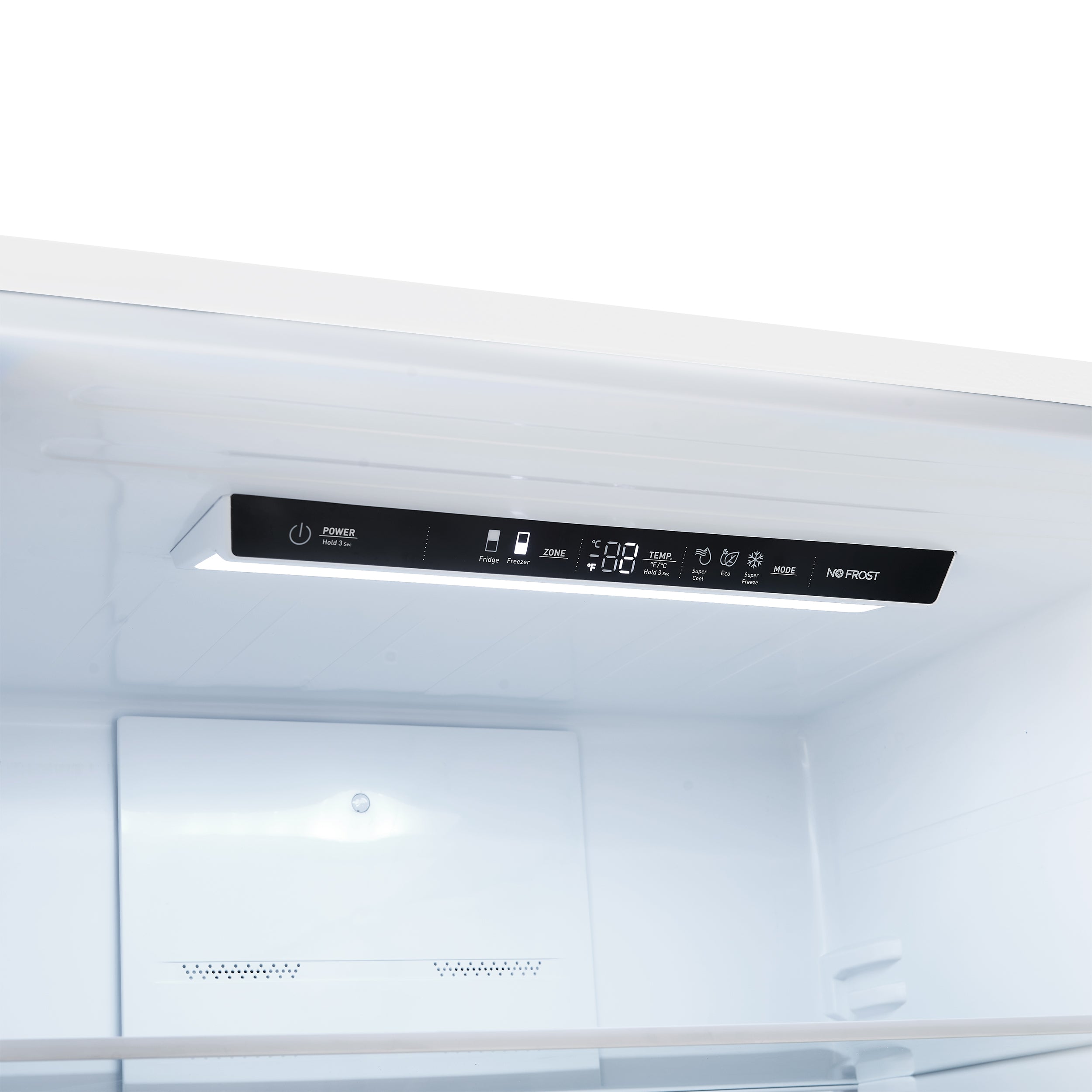 Forno Espresso Milano 31 in. 17.2 cu.ft. White Right Swing Refrigerator with Bottom Freezer, Ice Maker and Antique Brass Handles | FFFFD1785-31WHT