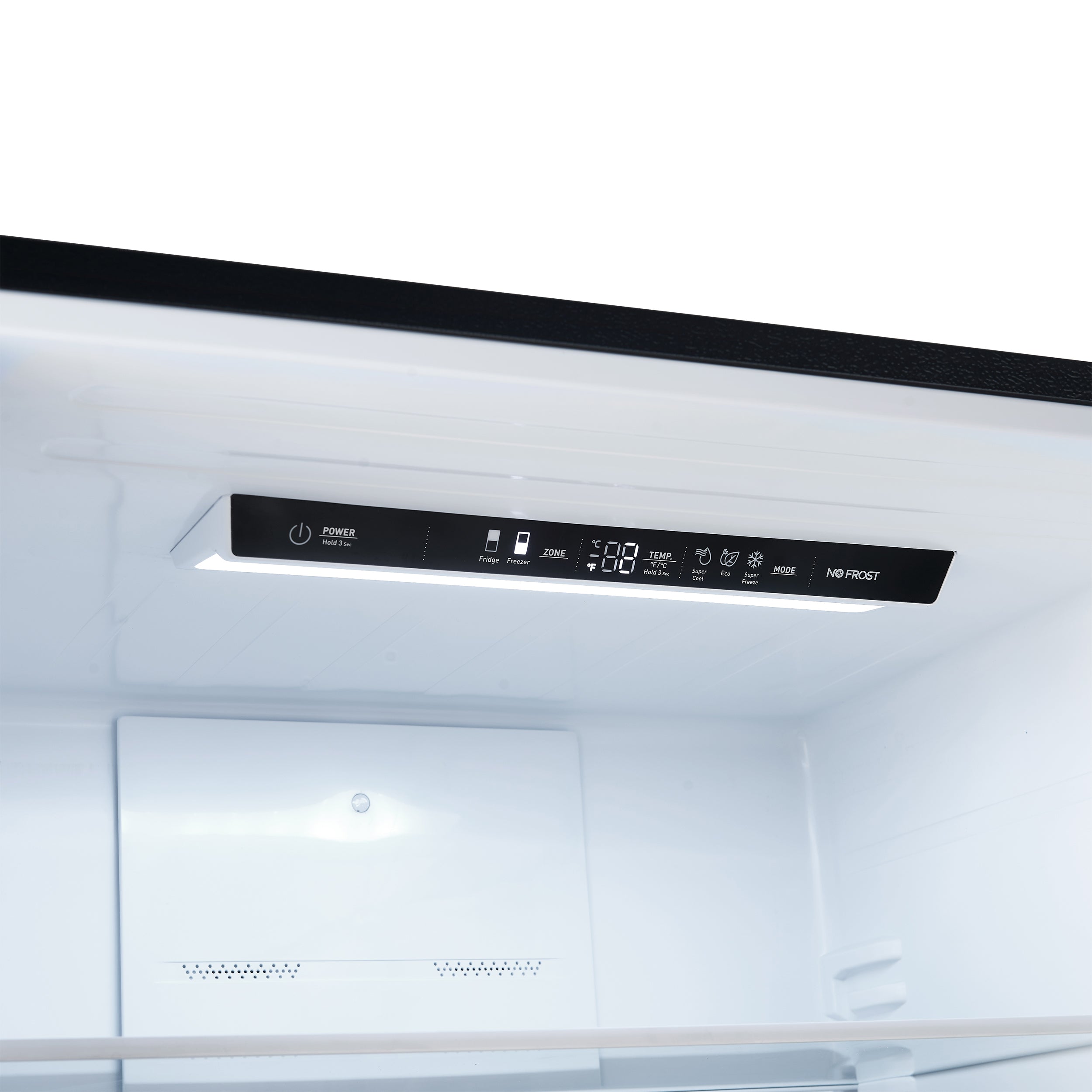 Forno Espresso Milano 31 in. 17.2 cu.ft. Black Left Swing Refrigerator with Bottom Freezer, Ice maker and Antique Brass Handles | FFFFD1786-31BLK